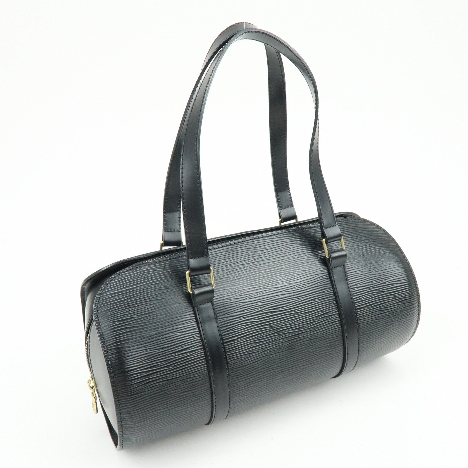 Louis Vuitton Epi Soufflot Shoulder Bag & Pouch Noir M52222