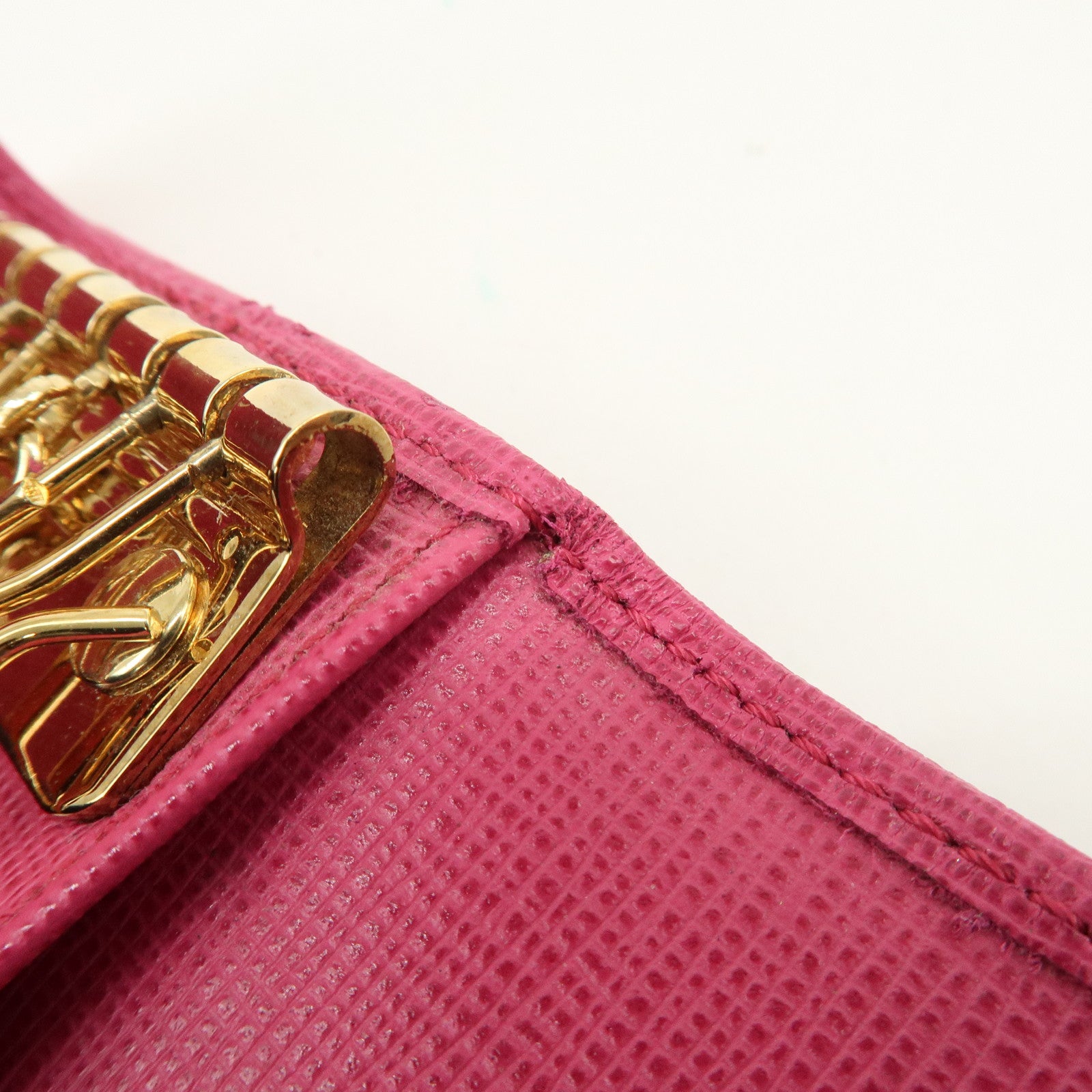 FENDI Zucca PVC Coating Canvas Leather 6 Rings Key Case 8AP079