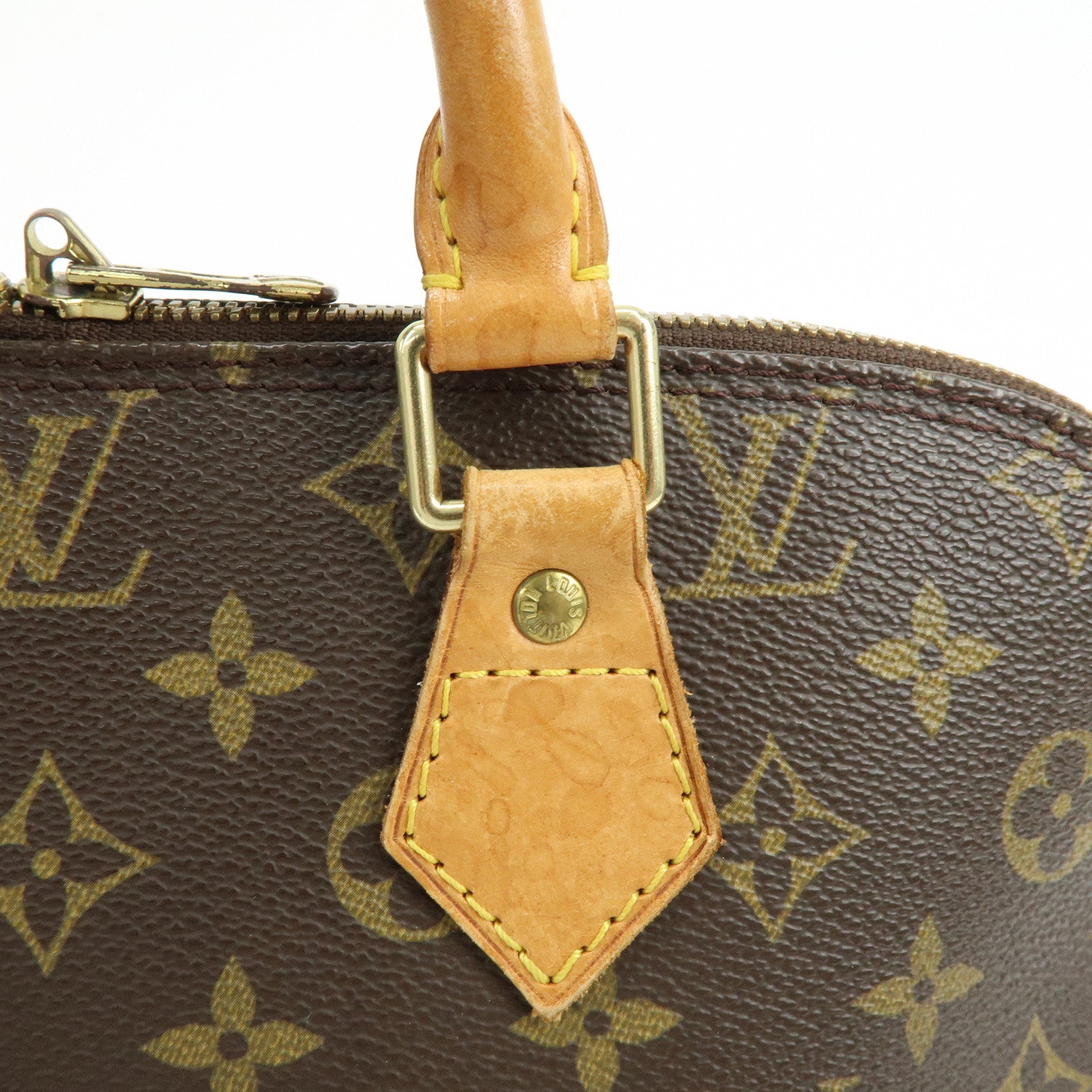 Louis Vuitton Monogram Alma Hand Bag Brown M51130