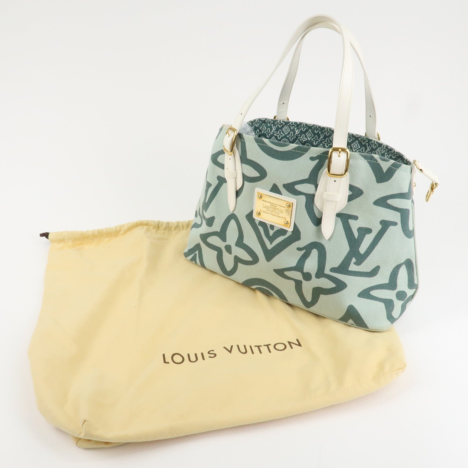 Louis Vuitton Cruise Line Tahitienne PM Shoulder Bag Green M95678 Used