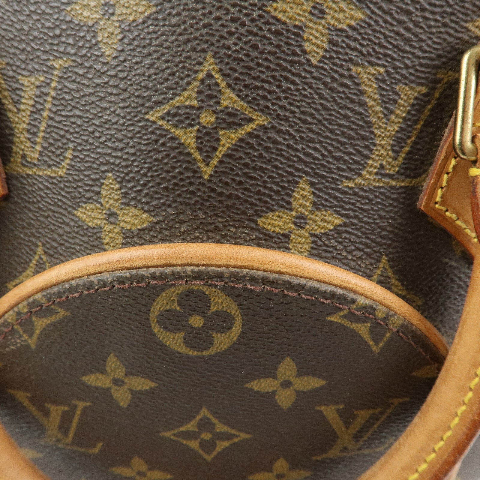 Louis Vuitton Monogram Ellipse PM Hand Bag Brown M51127
