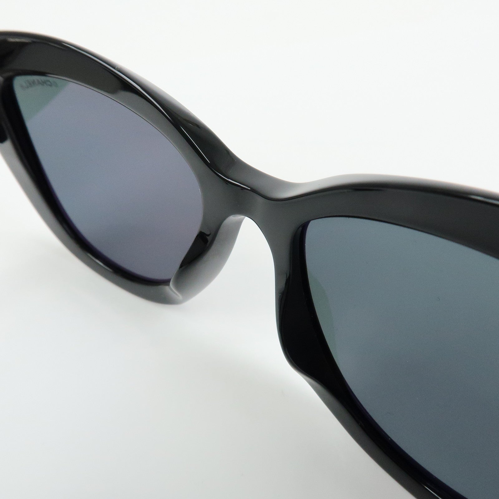 CHANEL COCO Mark Plastic Sunglasses 54▢18 140 3N S Black 5517A