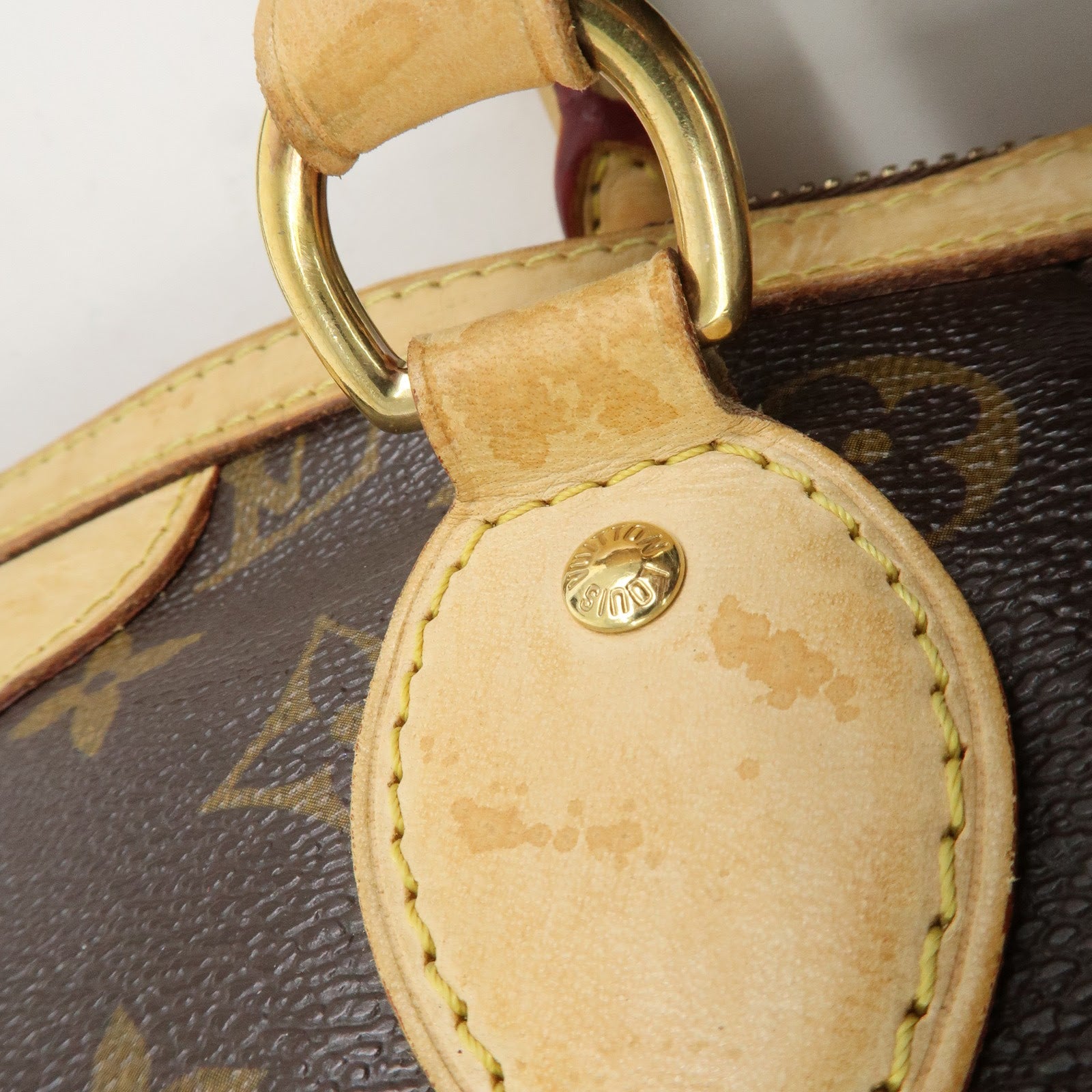 Louis Vuitton Monogram Canvas Tivoli PM Hand Bag Brown M40143 Used