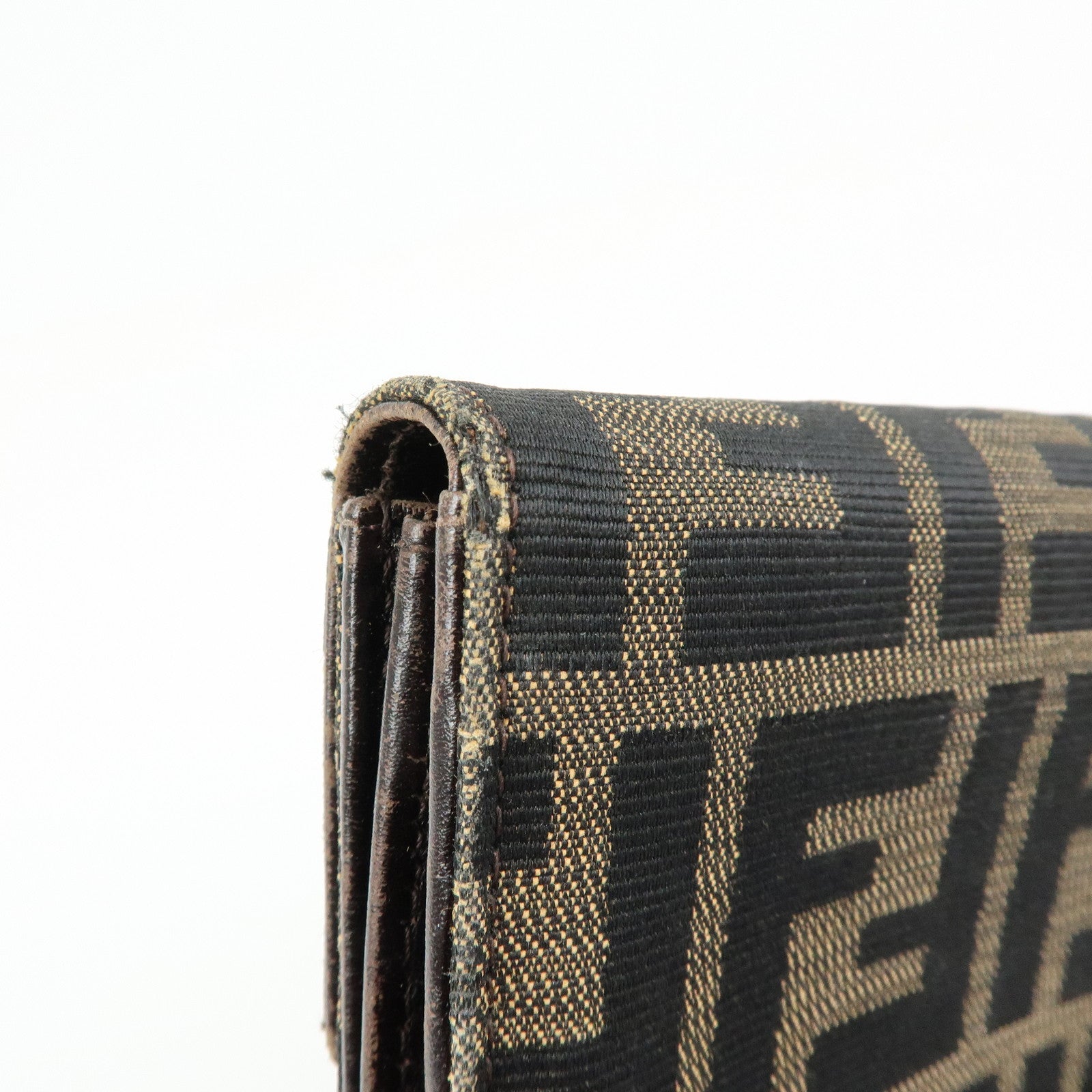 FENDI F IS FENDI Set of 2 Zucca Leather Canvas Wallet 8M0387 8M0021
