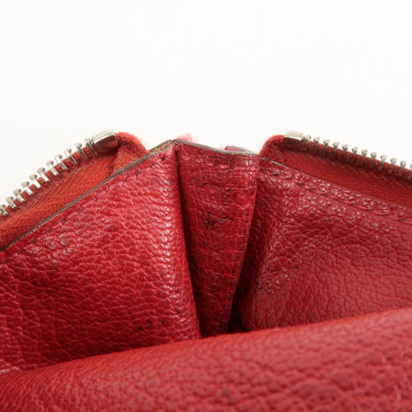 HERMES Piccolo Chevre Leather Pen Case Red