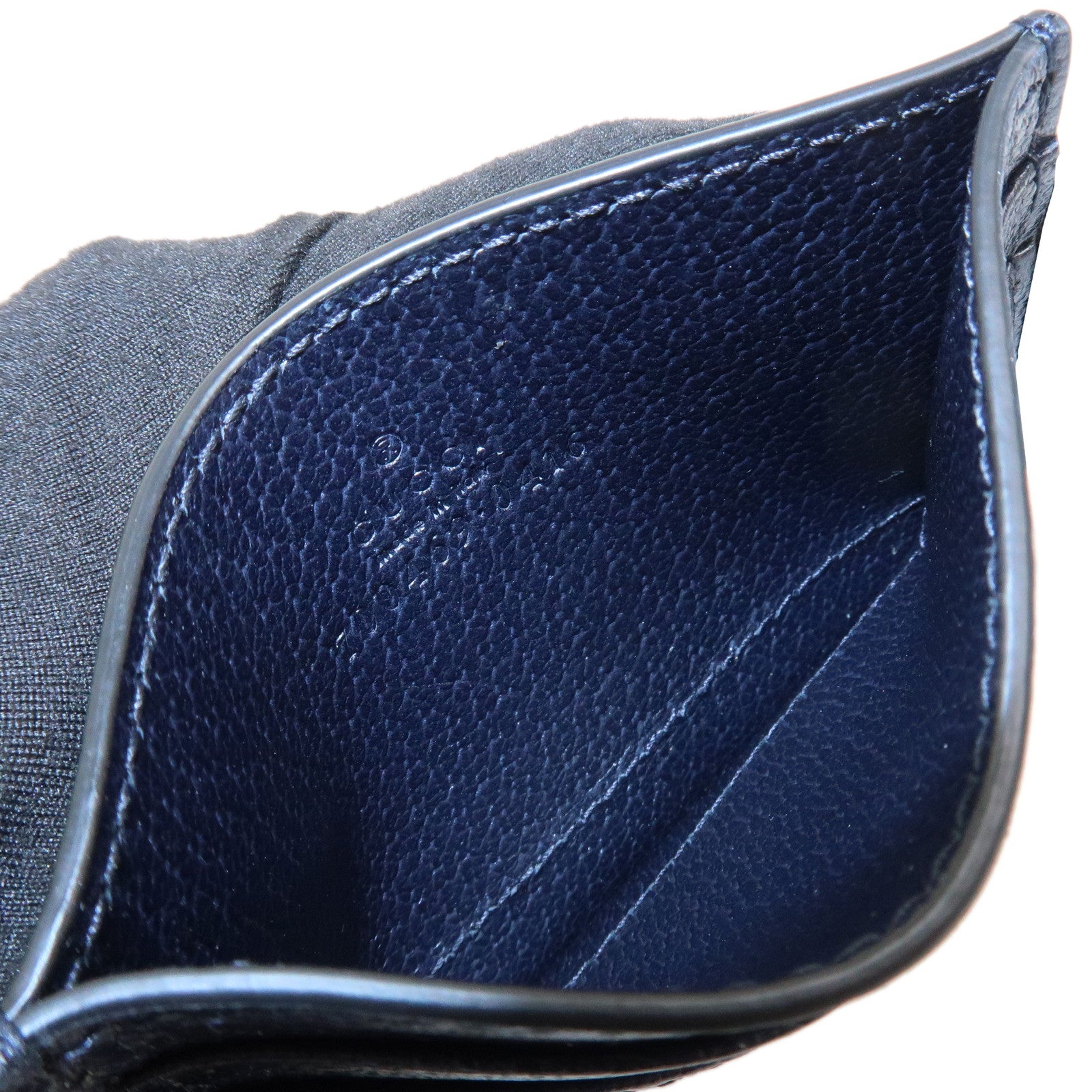 GUCCI Horsebit Leather Card Case Card Holder Cards Navy 700469