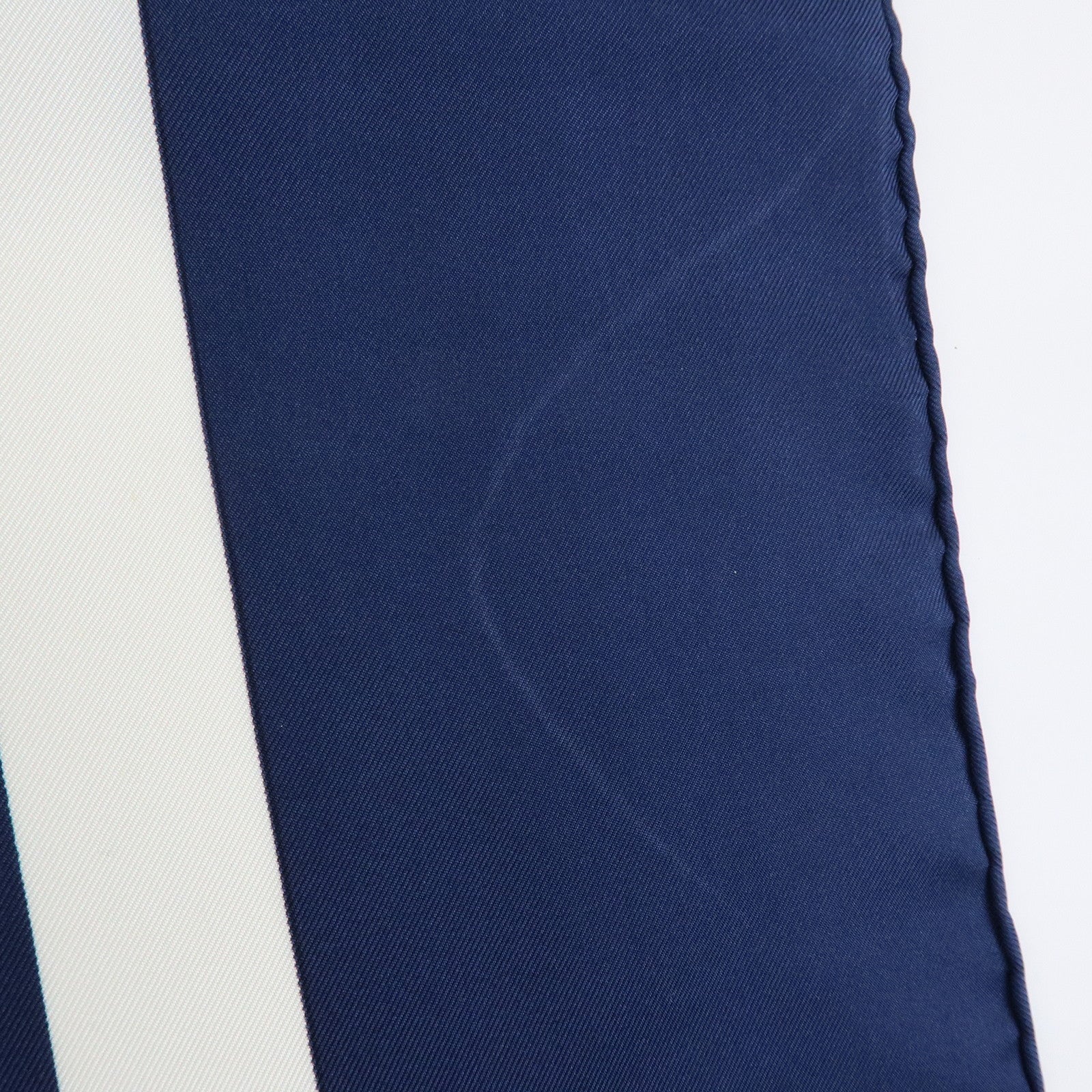 HERMES Carre 90 Silk 100% Scarf BRIDES DE GALA Navy Gold