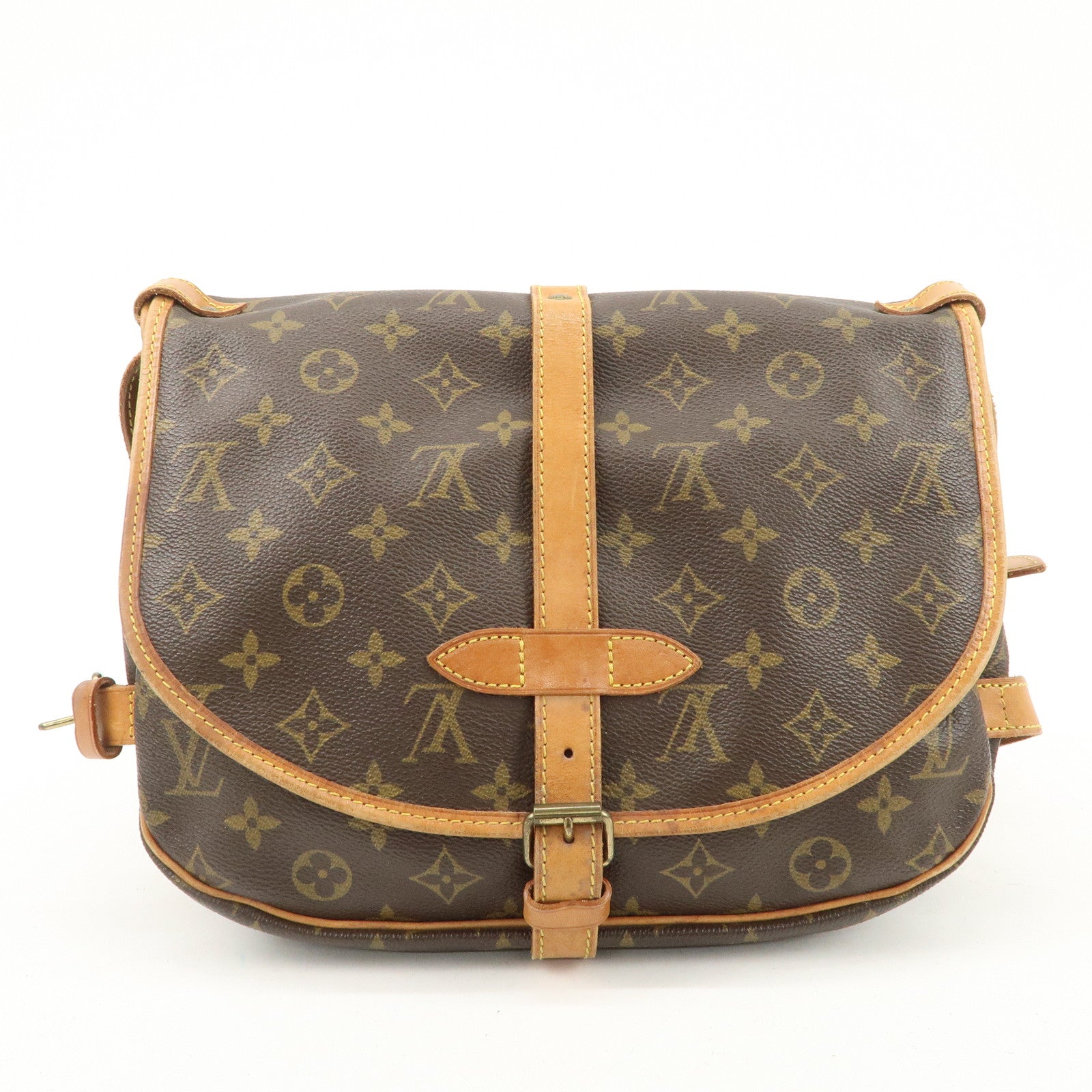 Louis Vuitton Monogram Saumur 30 Crossbody Bag Brown M42256 Used