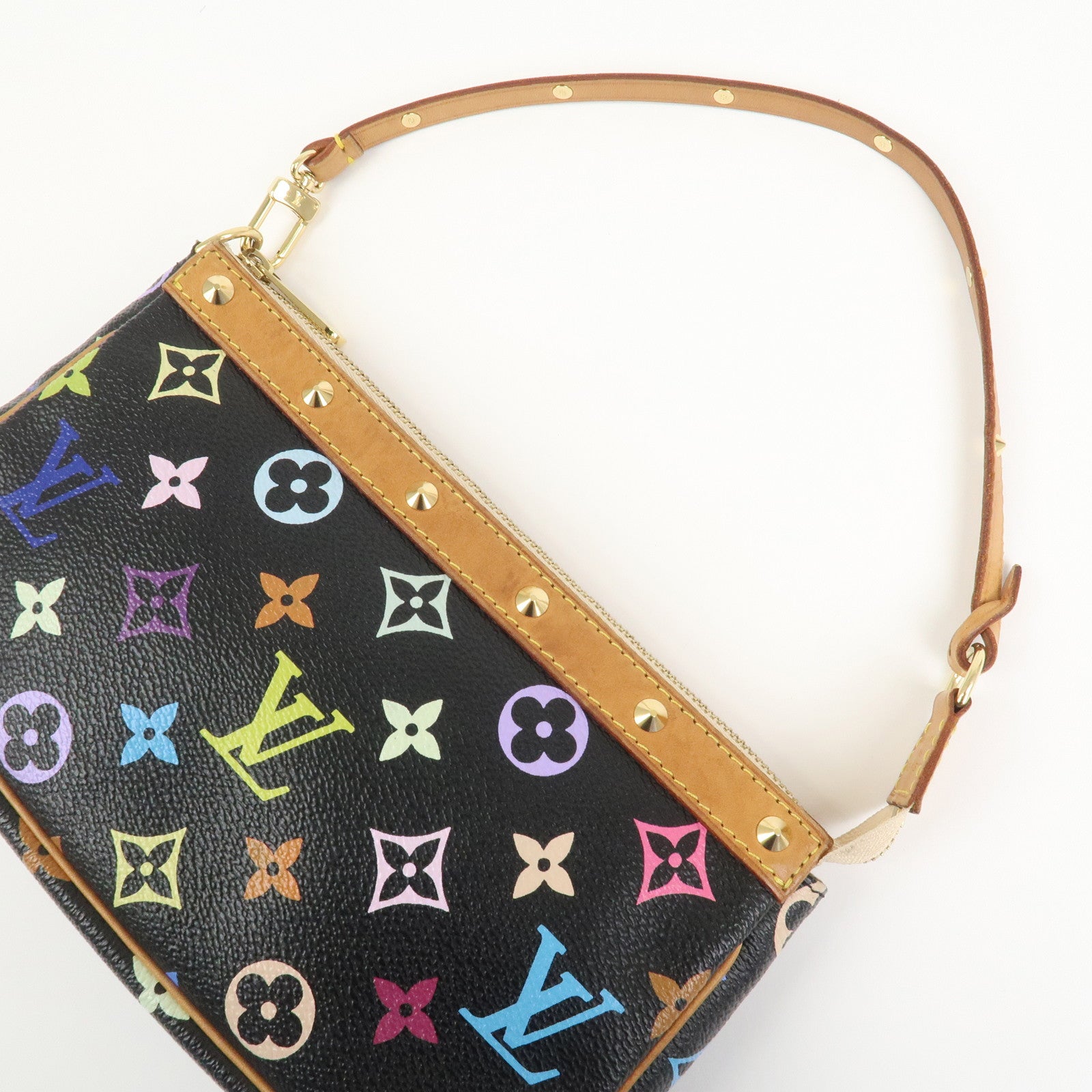 Louis Vuitton Monogram Pochette Accessoires Multicolor Noir M92648