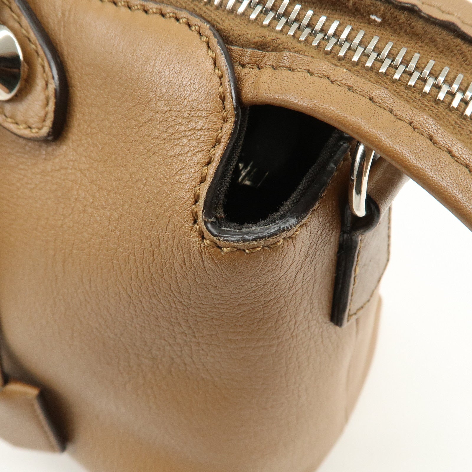 FENDI By The Way Leather 2Way Bag Hand Bag Shoulder Bag 8BL124