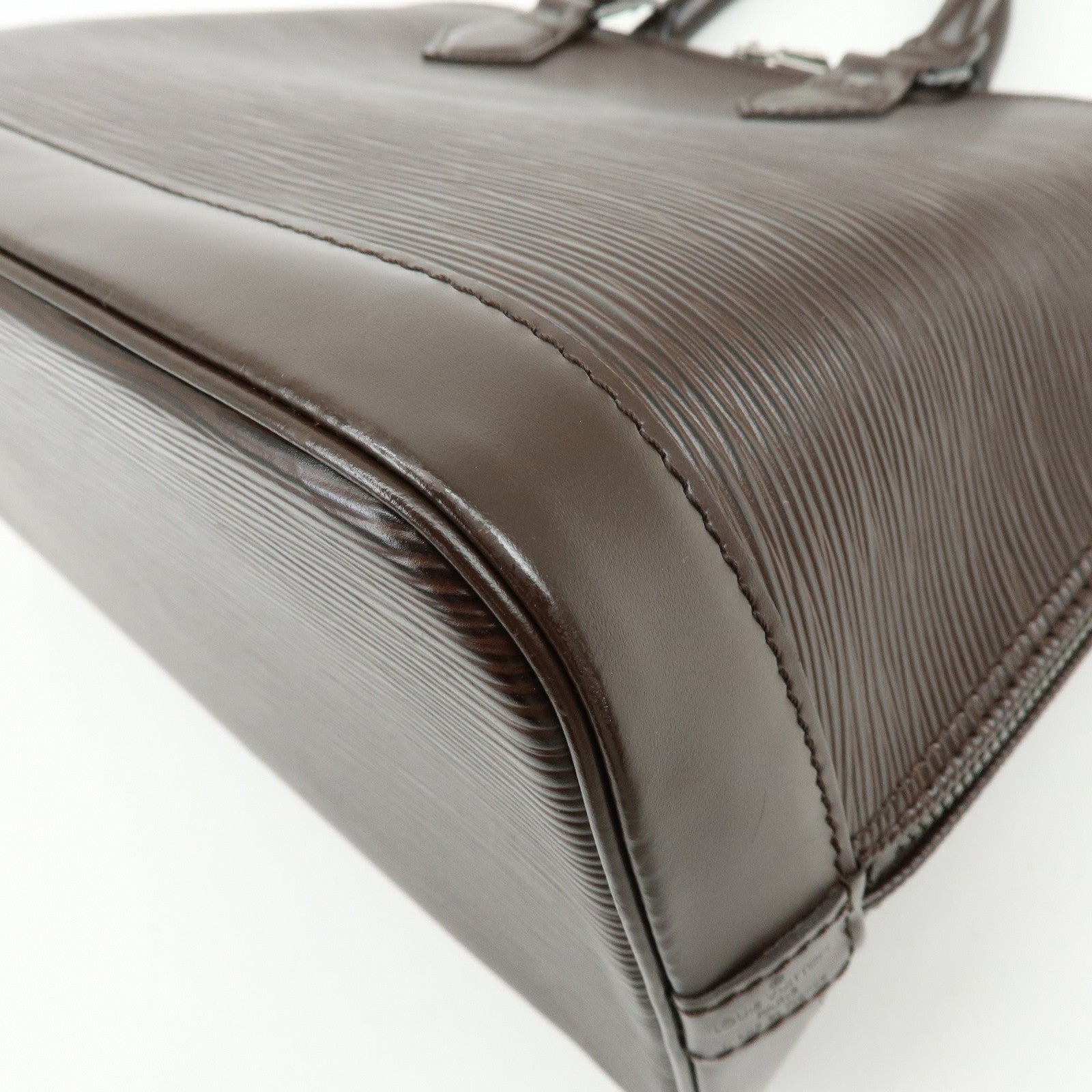 Louis Vuitton Epi Leather Alma Hand Bag Mocha Brown M5214D