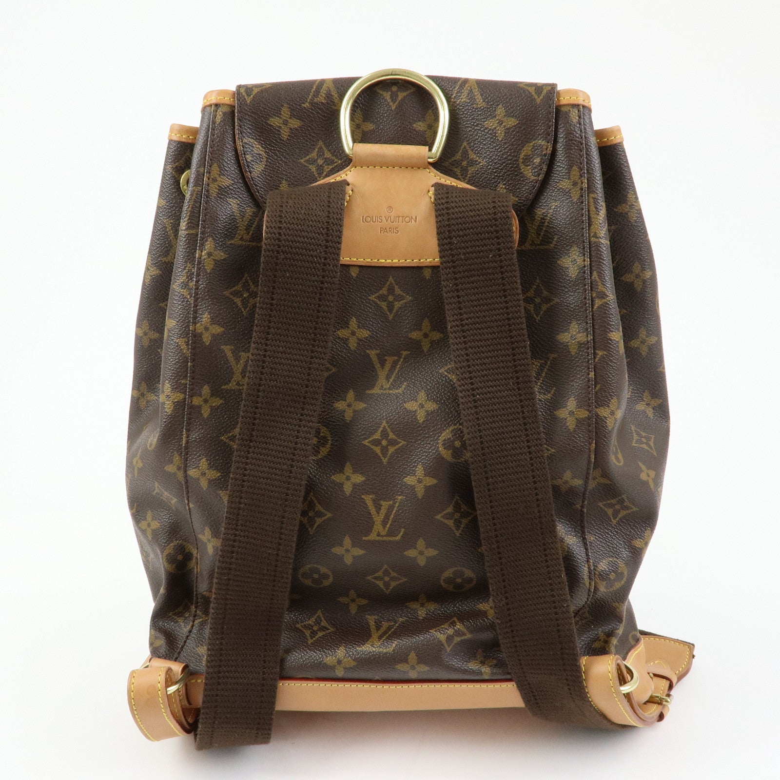 Louis Vuitton Monogram Montsouris GM Backpack Rucksack Brown M51135