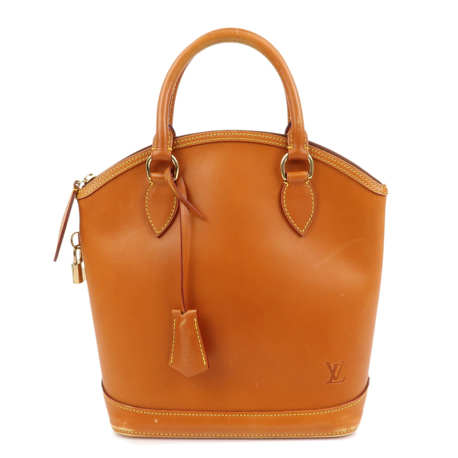 Louis Vuitton Lockit Nomade Leather Hand Bag Caramel Brown M85388