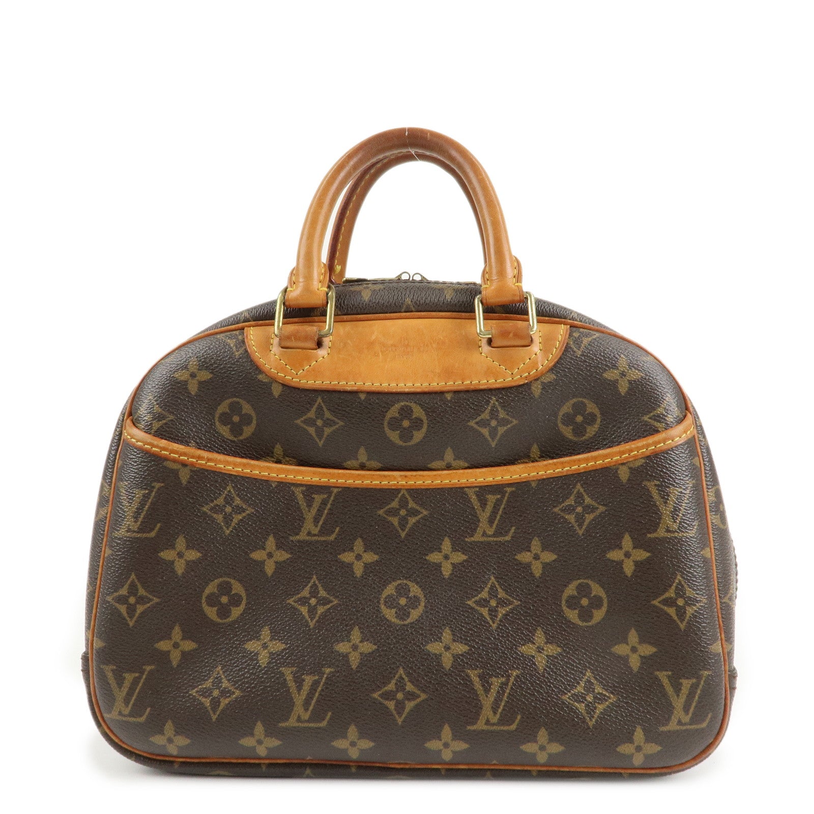 Louis Vuitton Monogram Trueville Hand Bag Brown M42228 Used