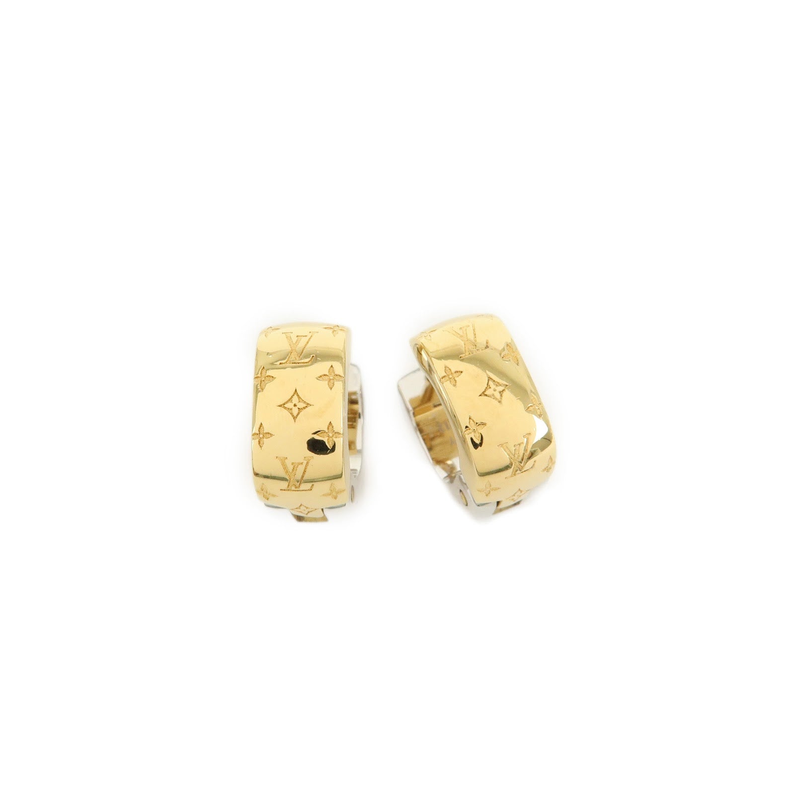 Louis Vuitton Boucles d’Oreilles Nanogram Metal Earrings M00397