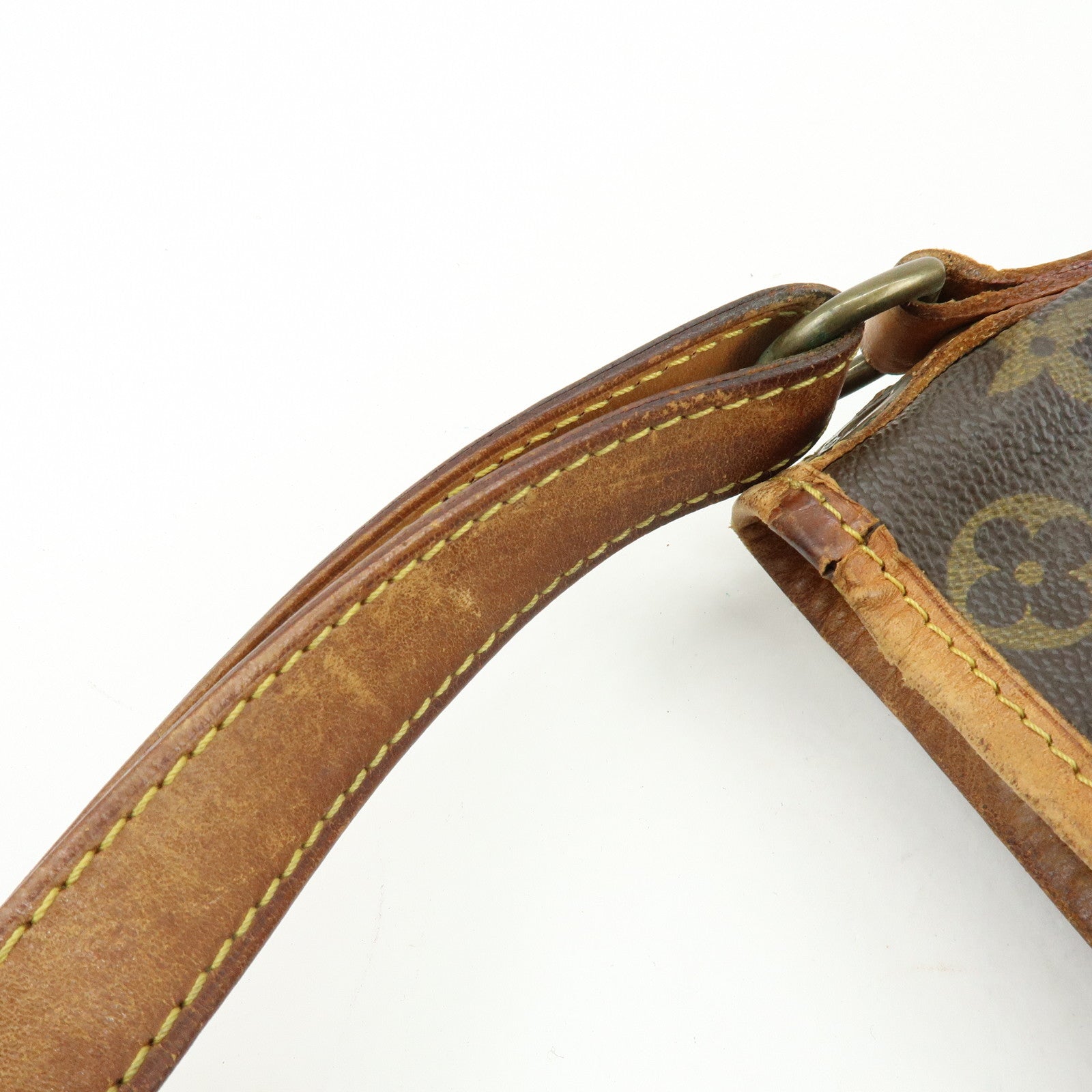 Louis Vuitton Monogram Noe Canvas Leather Shoulder Bag Brown M42224