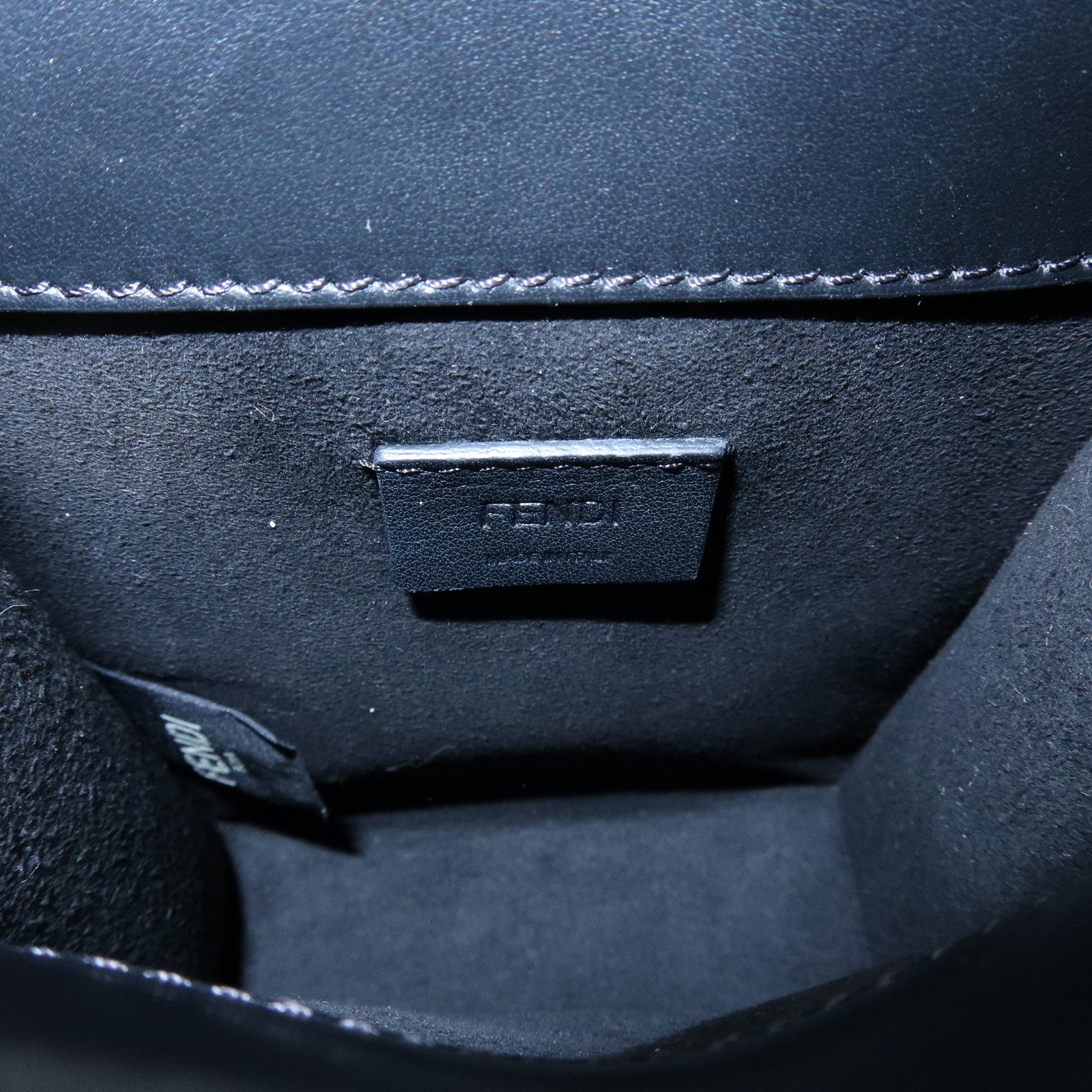 FENDI FF Sunshine Shopper Small 2Way Bag Shoulder Bag Black 8BS051