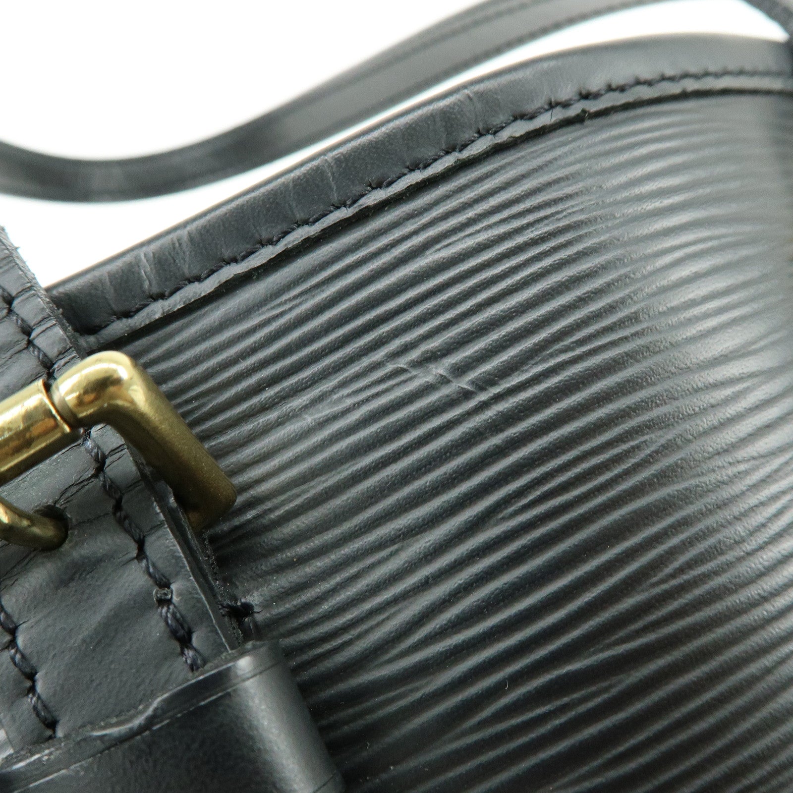 Louis Vuitton Epi Petit Bucket PM Shoulder Bag Noir M58992