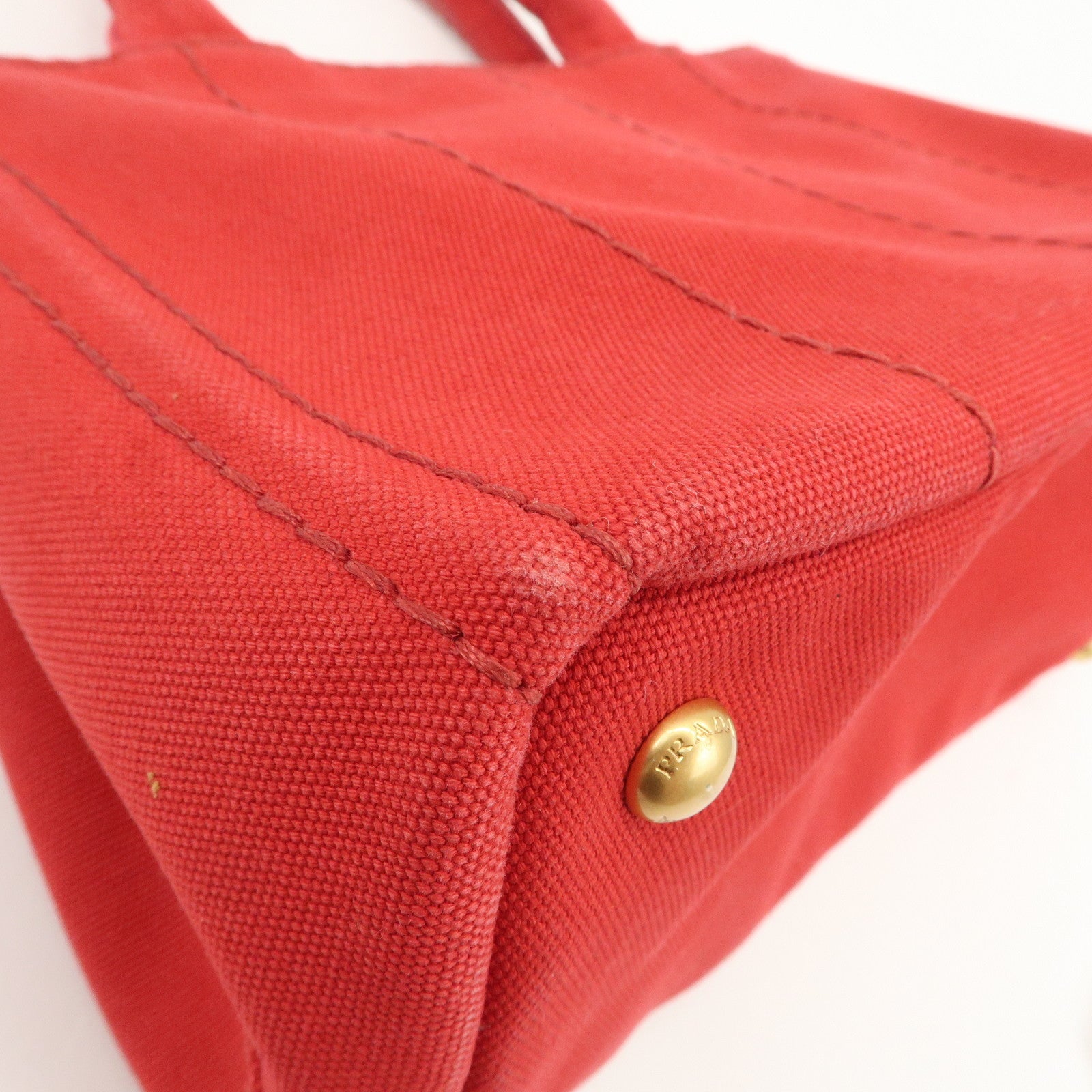 PRADA Logo Canapa Canvas Mini 2Way Bag Hand Shoulder Bag B2349G