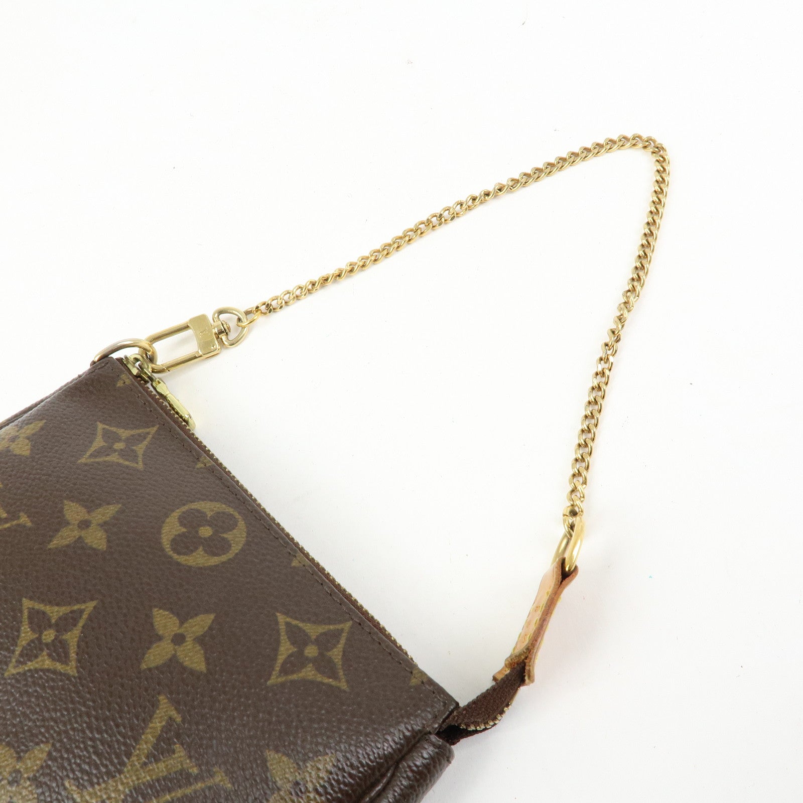 Louis Vuitton Monogram Mini Pochette Accessoires Hand Bag M58009