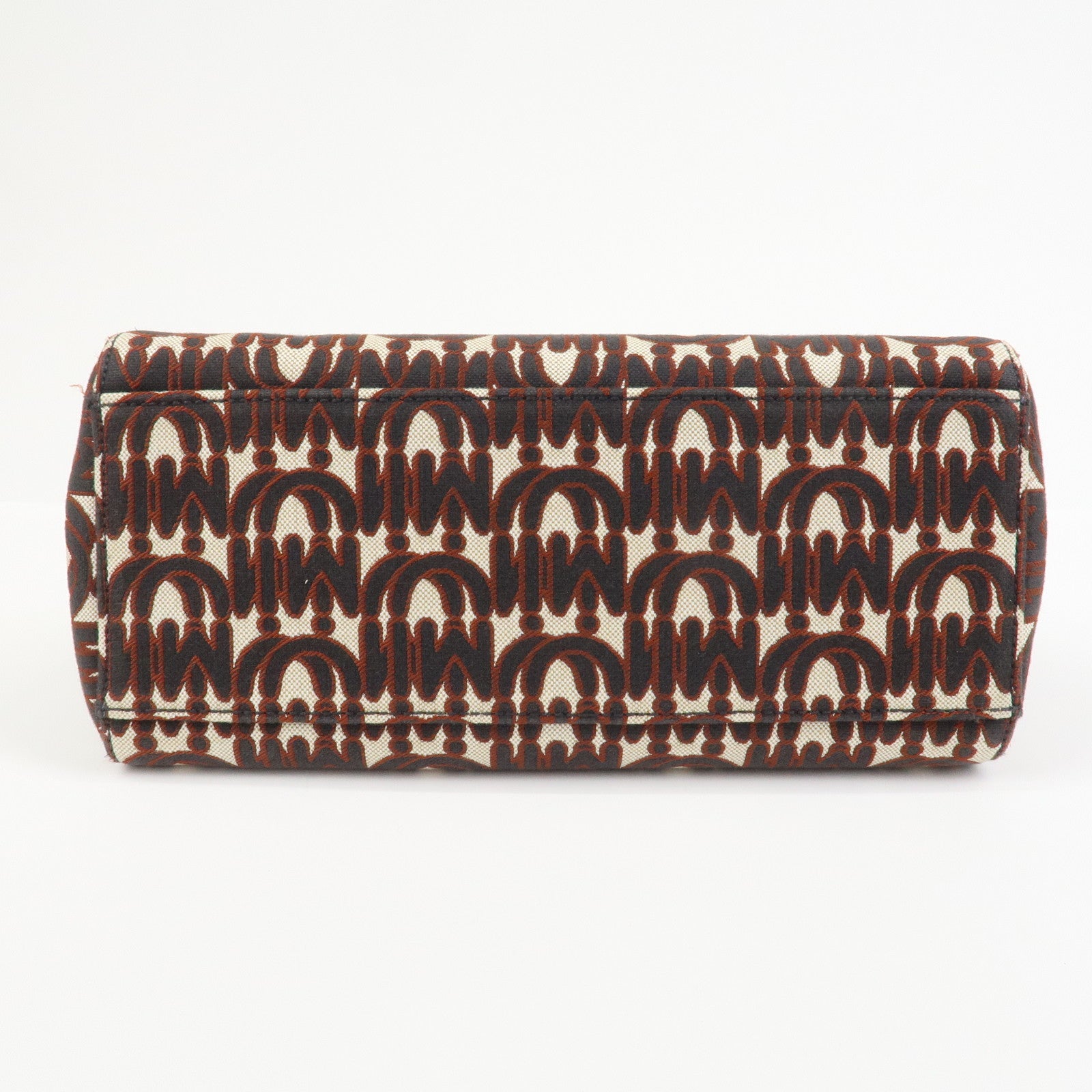 MIU MIU Jacquard Leather 2Way Bag Hand Bag Shoulder Bag 5BA130