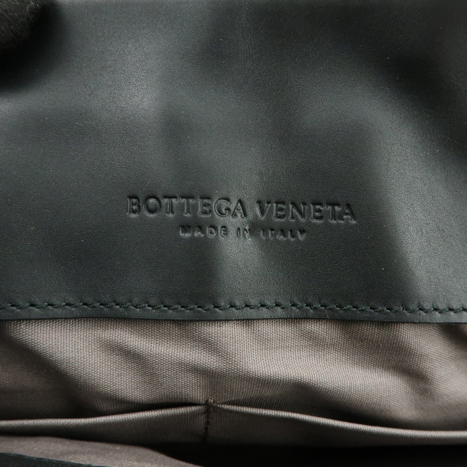 BOTTEGA VENETA Imperatore Intrecciato Clutch Bag Pouch Black