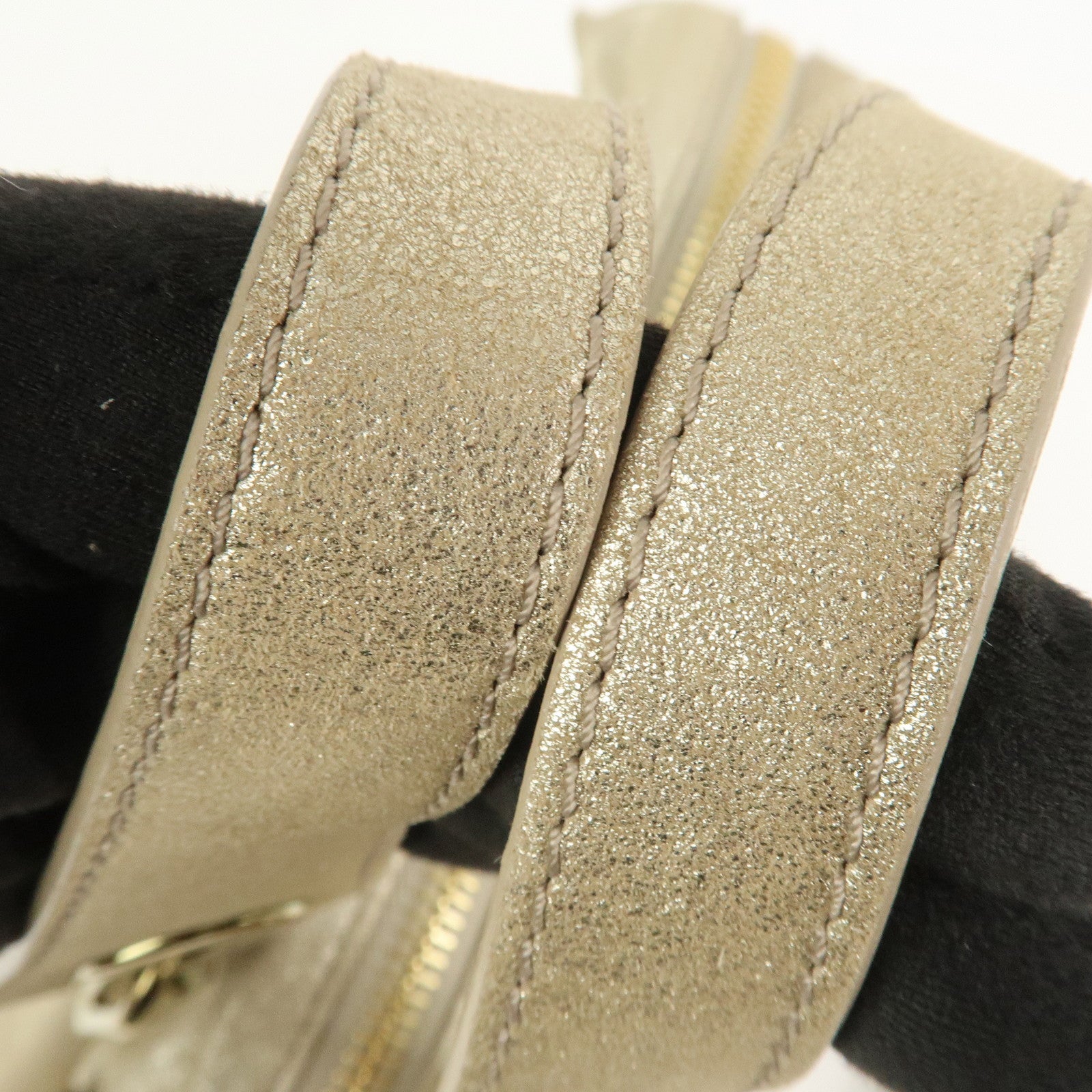 Chloe Paraty Leather 2Way Bag Hand Bag Shoulder Bag Gold 041056-09