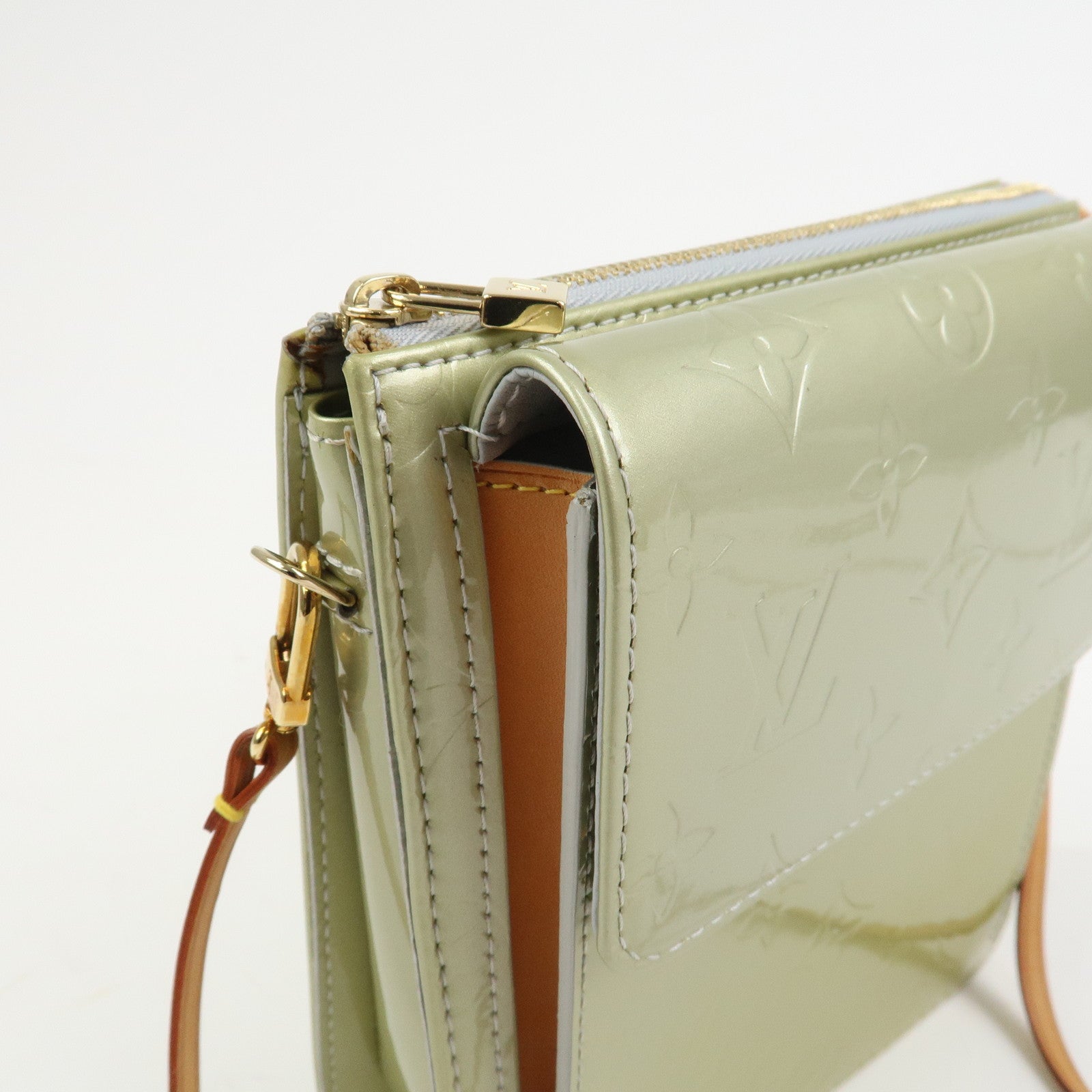 Louis Vuitton Monogram Vernis Motto Shoulder Bag Gris M91030