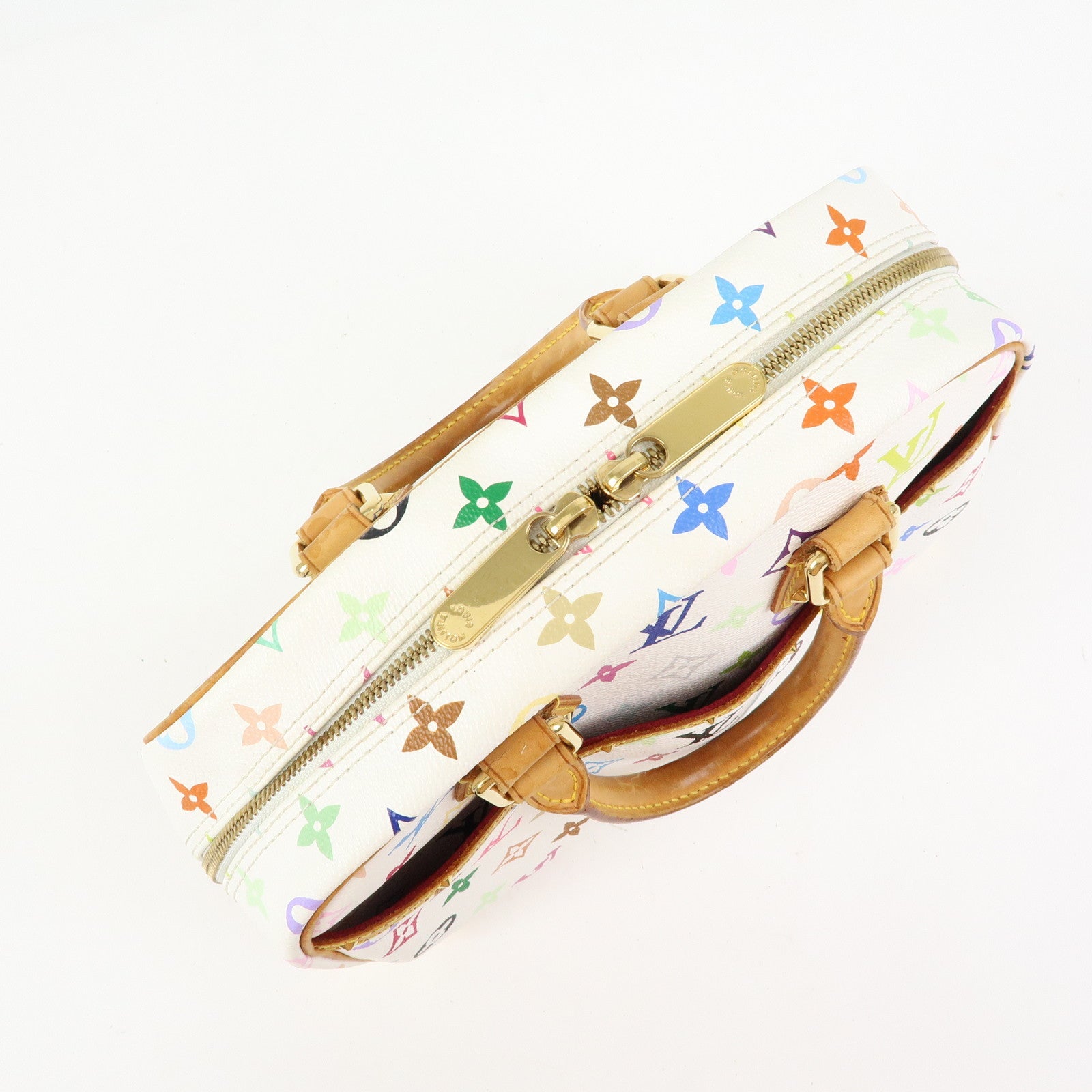 Louis Vuitton Monogram Multicolor Trouville Hand Bag Blanc M92663