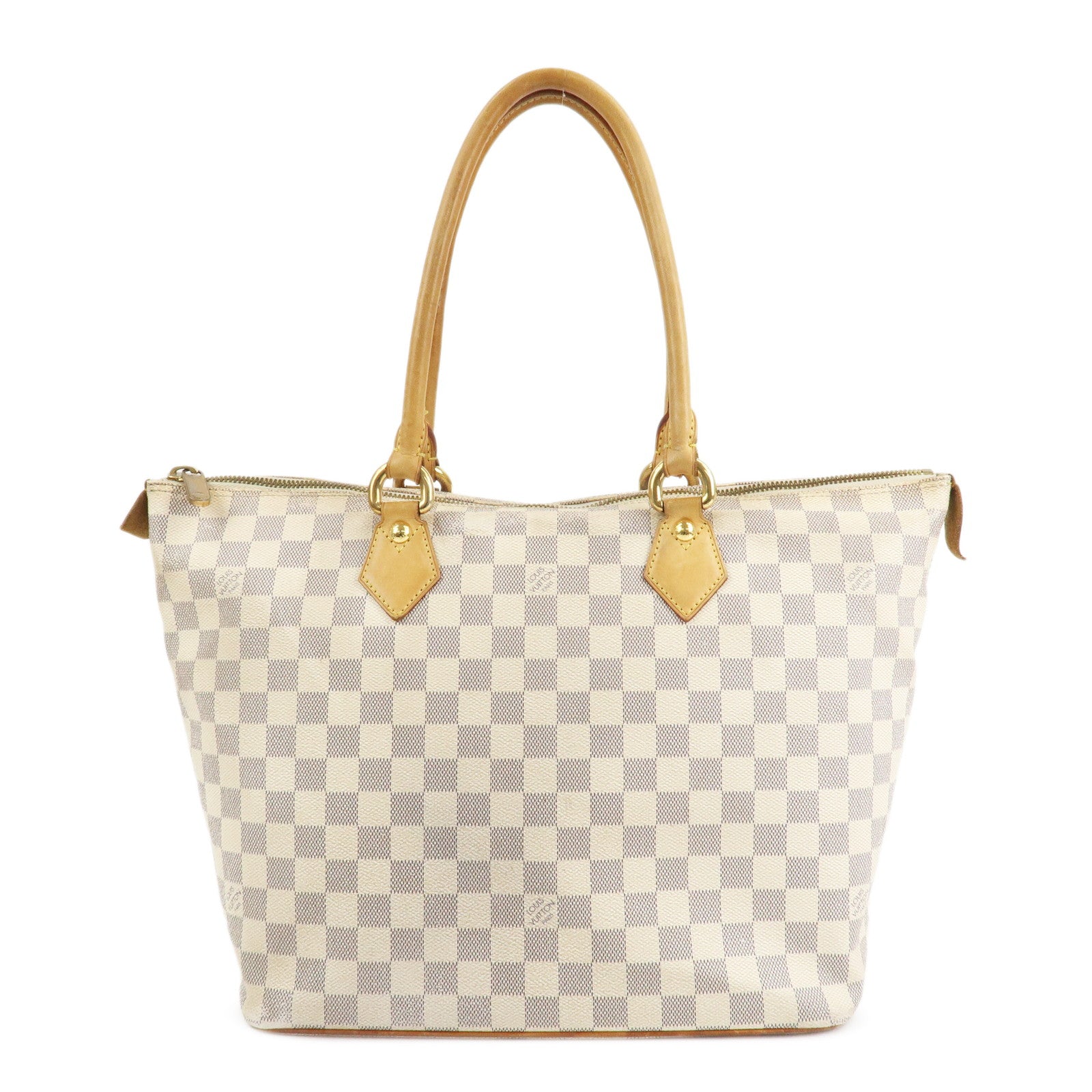 Louis Vuitton Damier Azur Saleya PM Tote Bag Hand Bag N51186