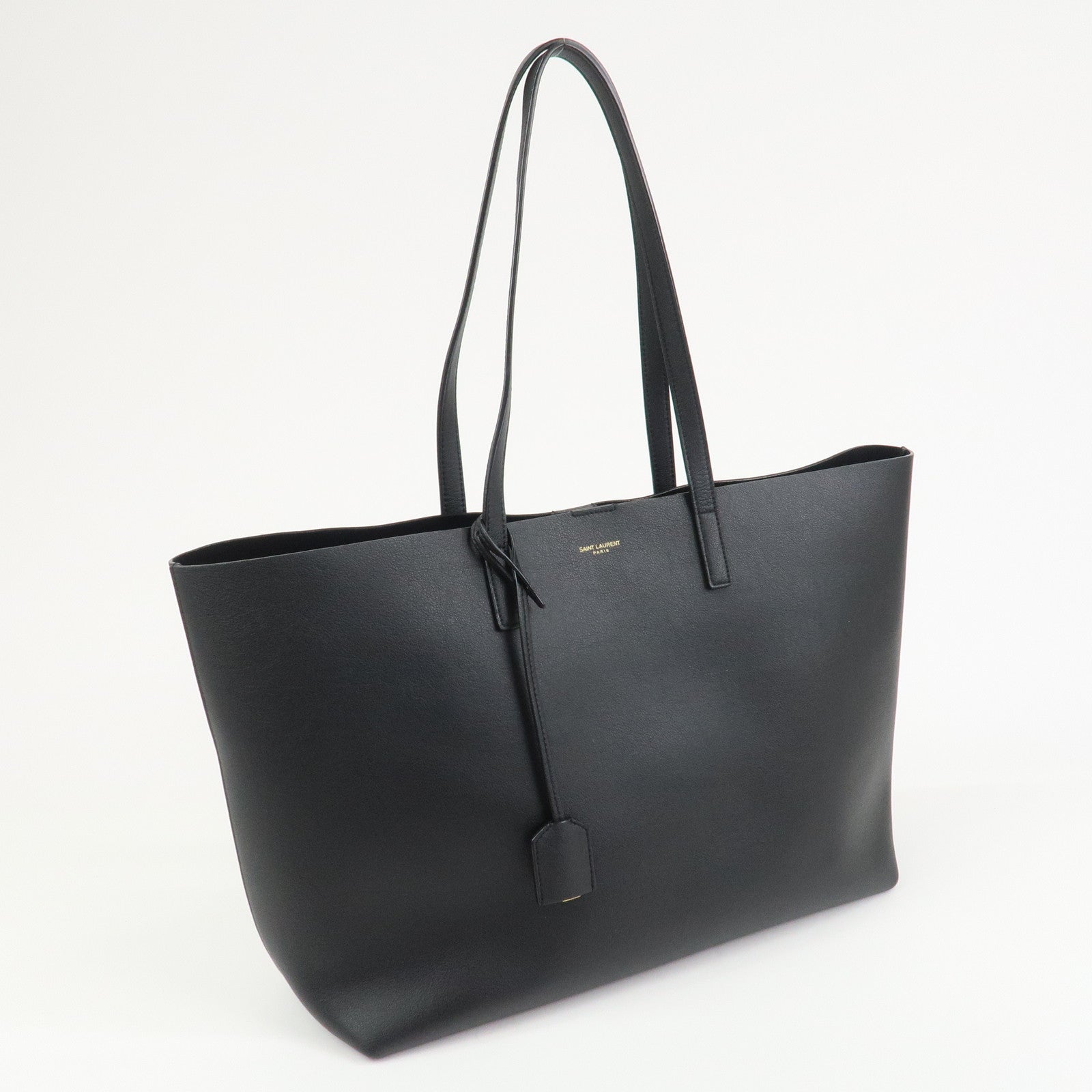 SAINT LAURENT PARIS Shopping Bag EAST WEST Tote Bag Black 600281