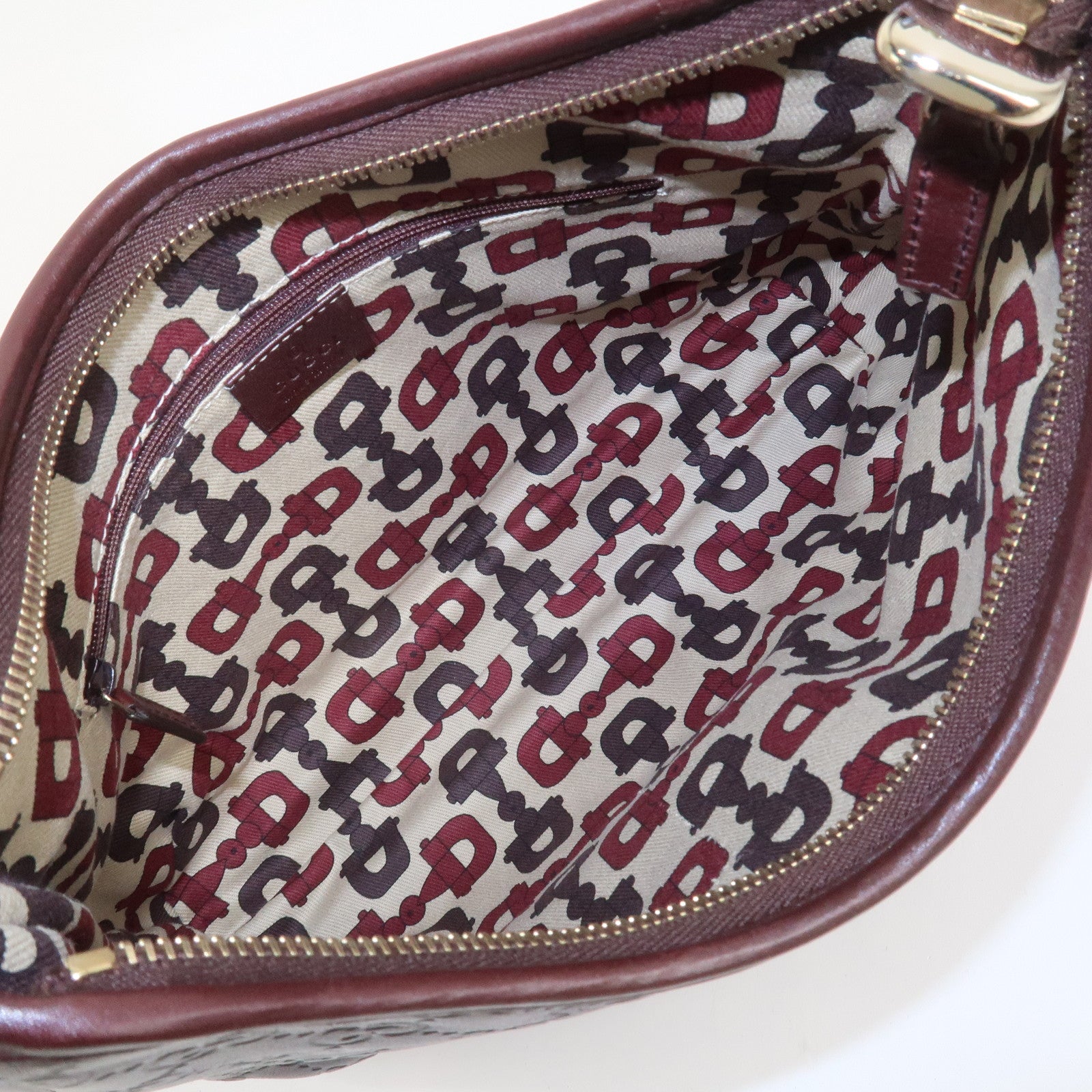 GUCCI Abbey Guccissima Leather Shoulder Bag Dark Brown 130738