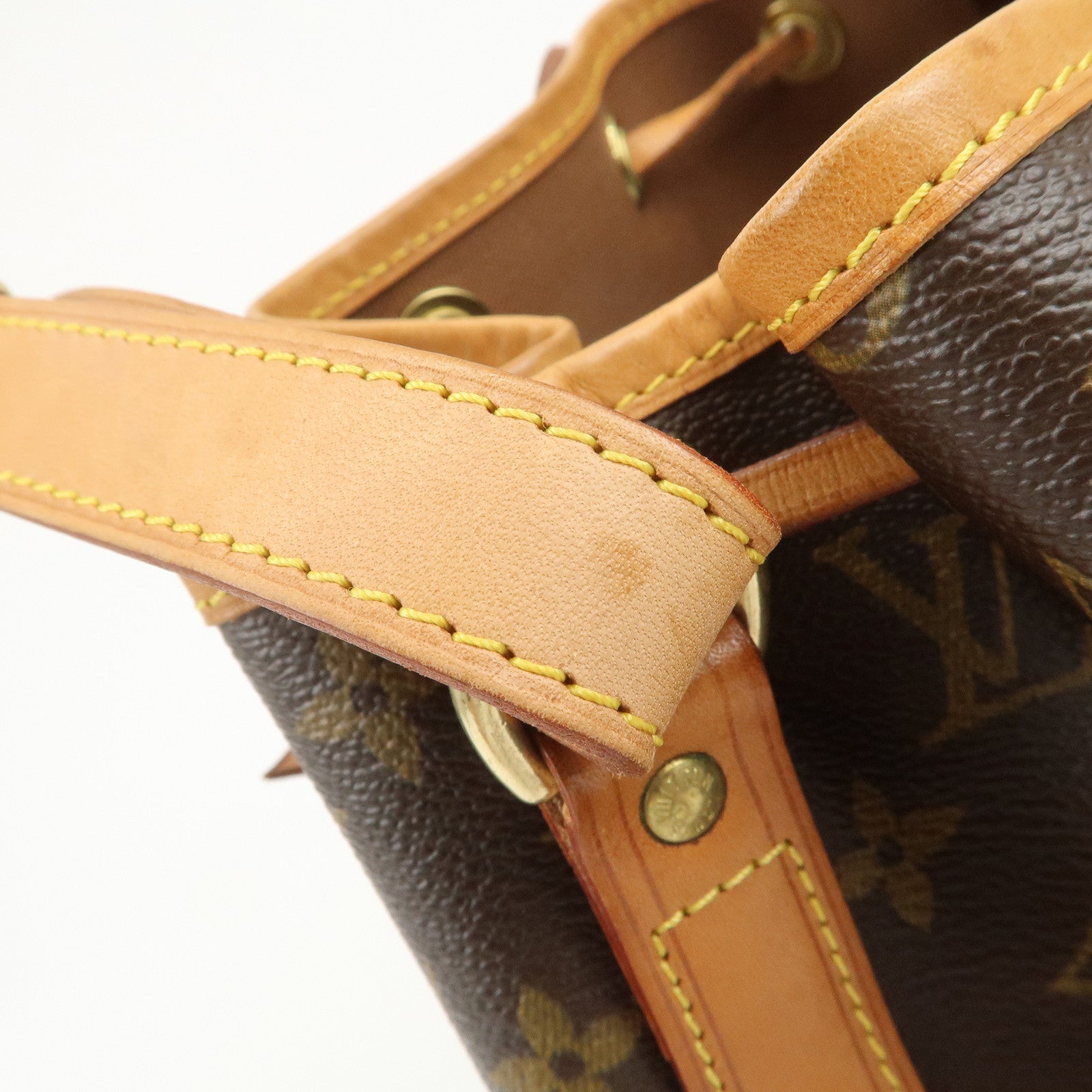 Louis Vuitton Monogram Petit Noe Shoulder Bag Brown M42226