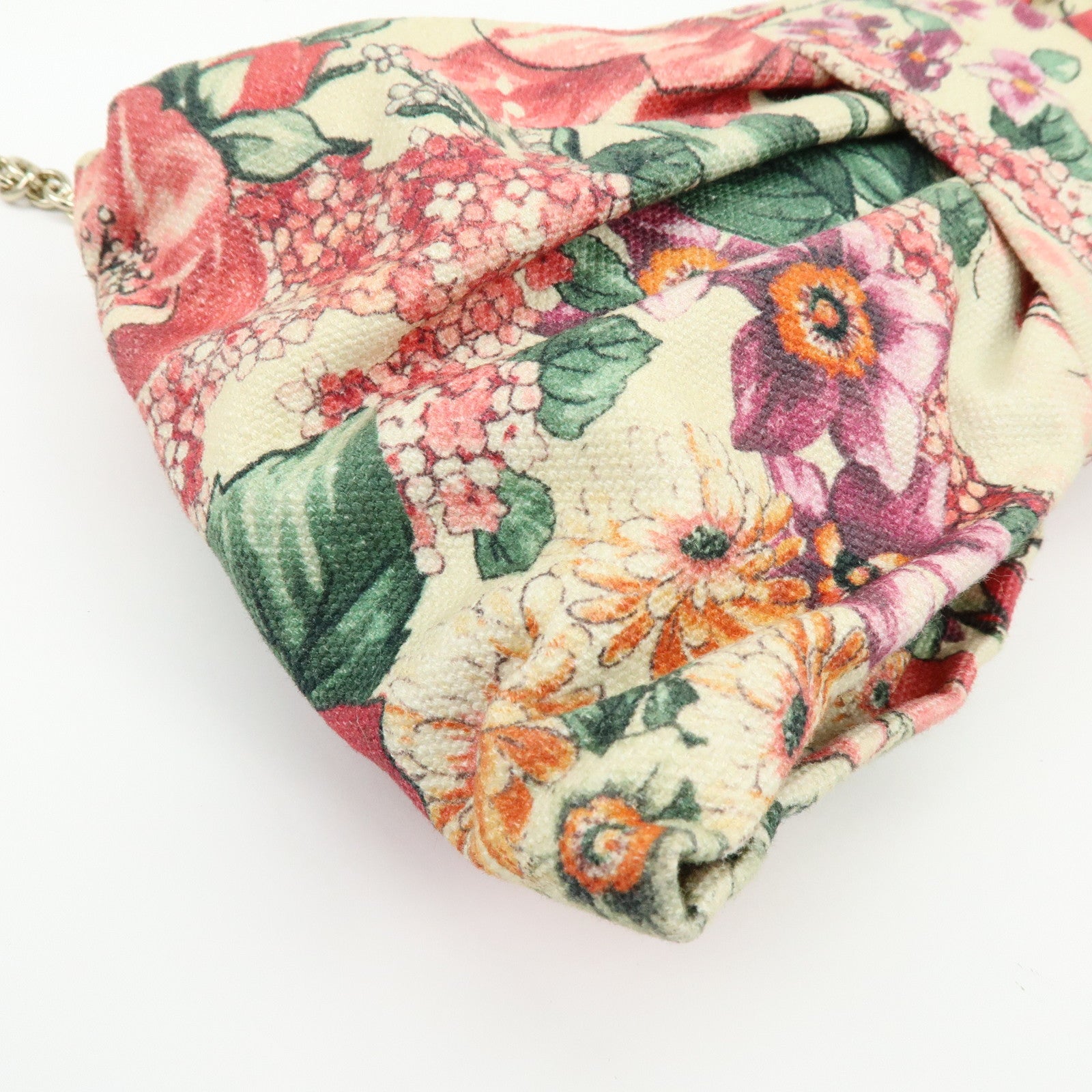 VALENTINO RED Valentino Canvas Ribbon Flower Chain Shoulder Bag