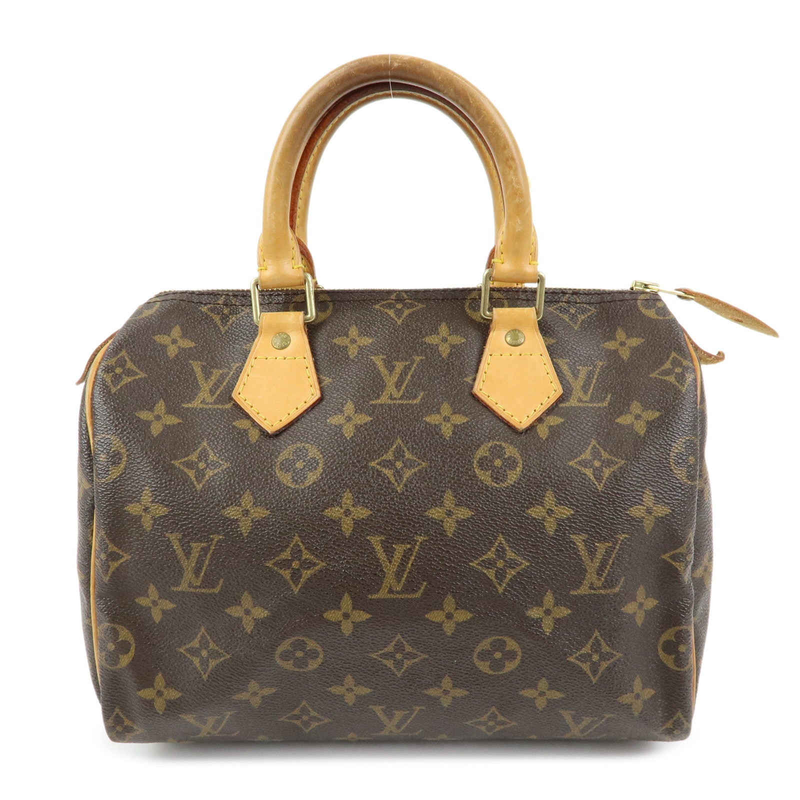 Louis Vuitton Monogram Speedy 25 Boston Bag Hand Bag Brown M41528