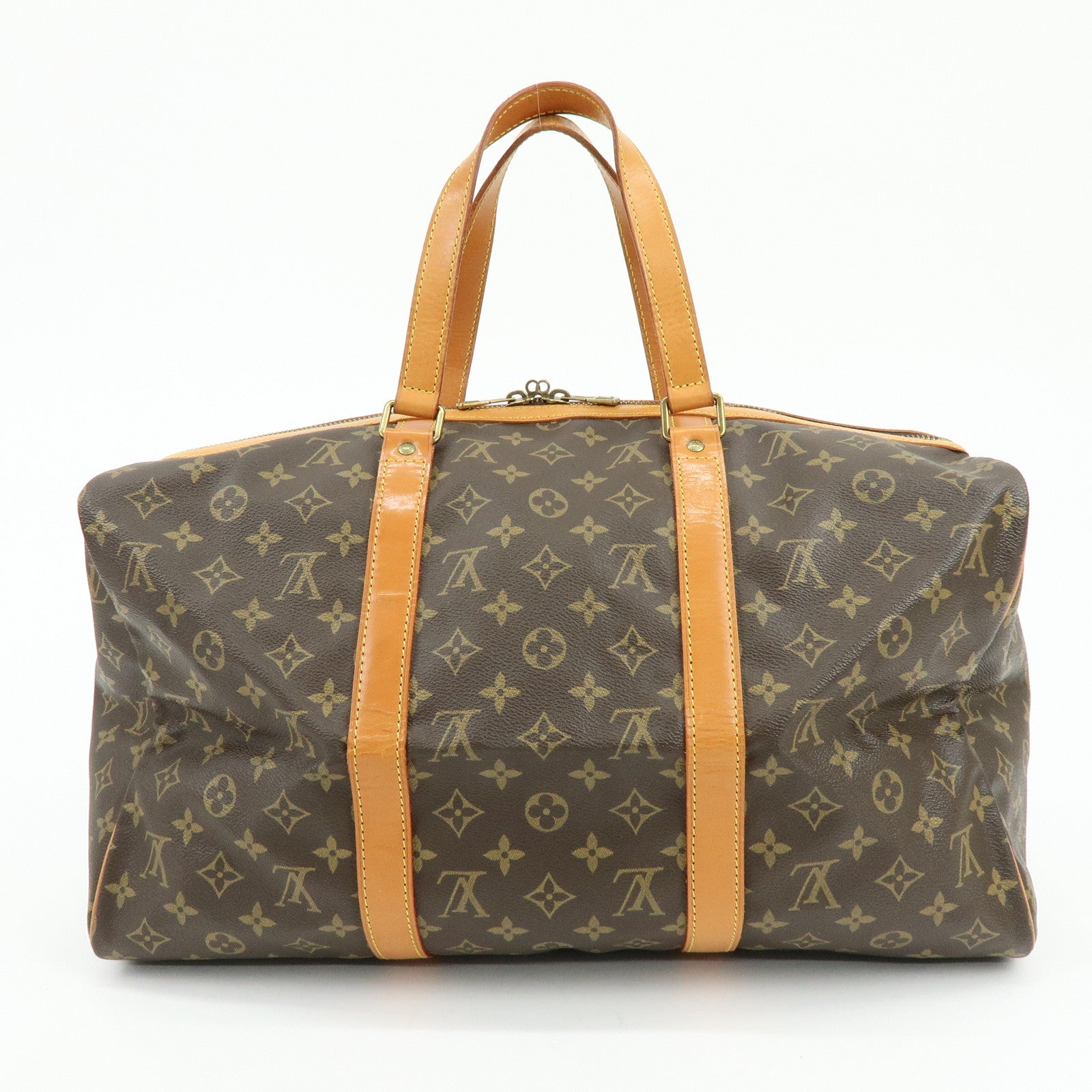 Louis Vuitton Monogram Sac Souple 45 Boston Bag Brown M41624