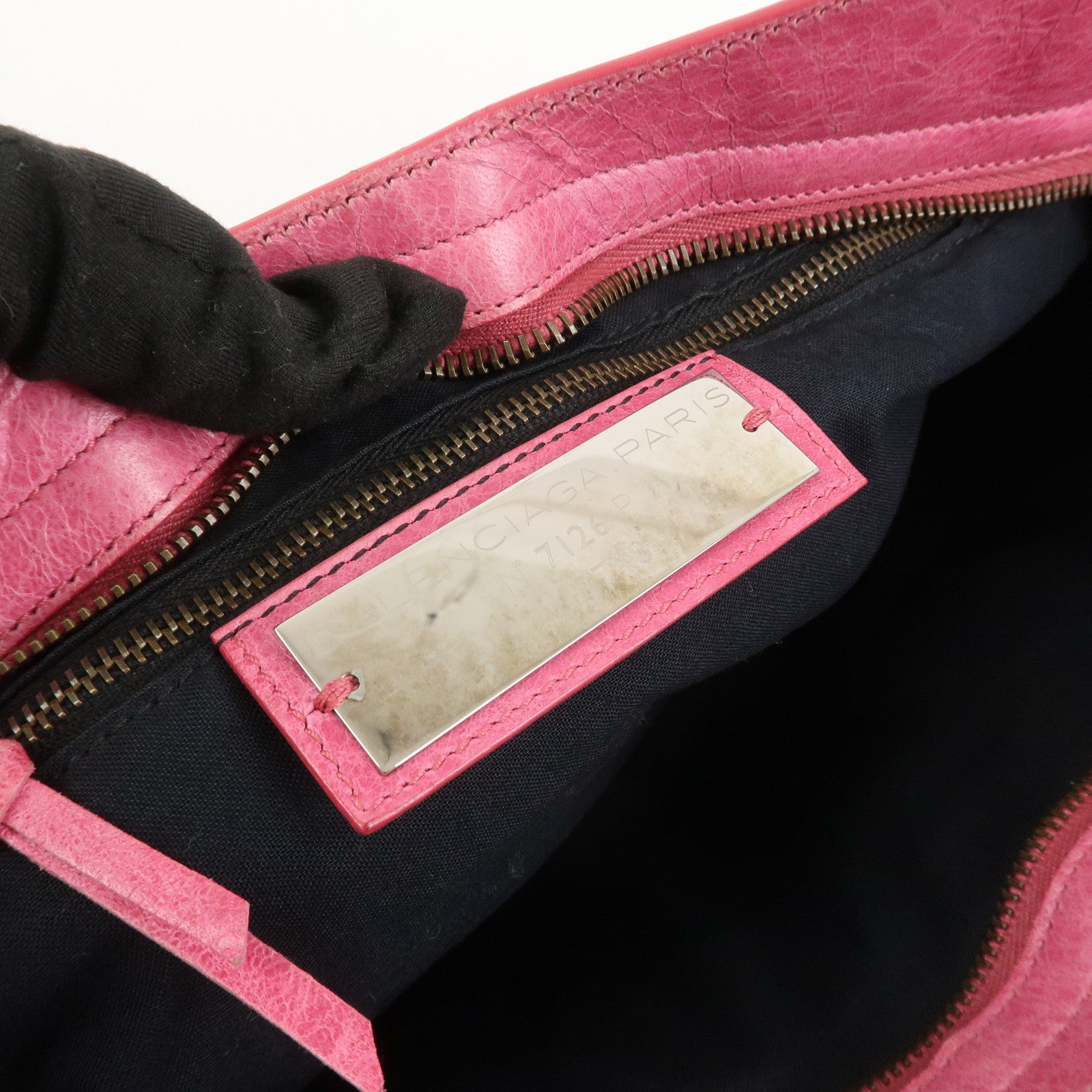 BALENCIAGA The City Leather 2Way Bag Hand Bag Shoulder Bag 115748