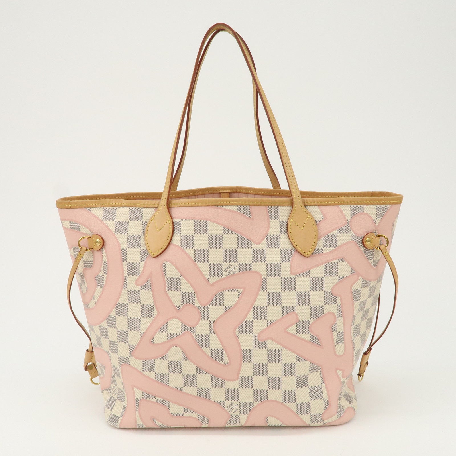 Louis Vuitton Damier Azur Tahiti Neverfull MM Bag & Pouch N41050