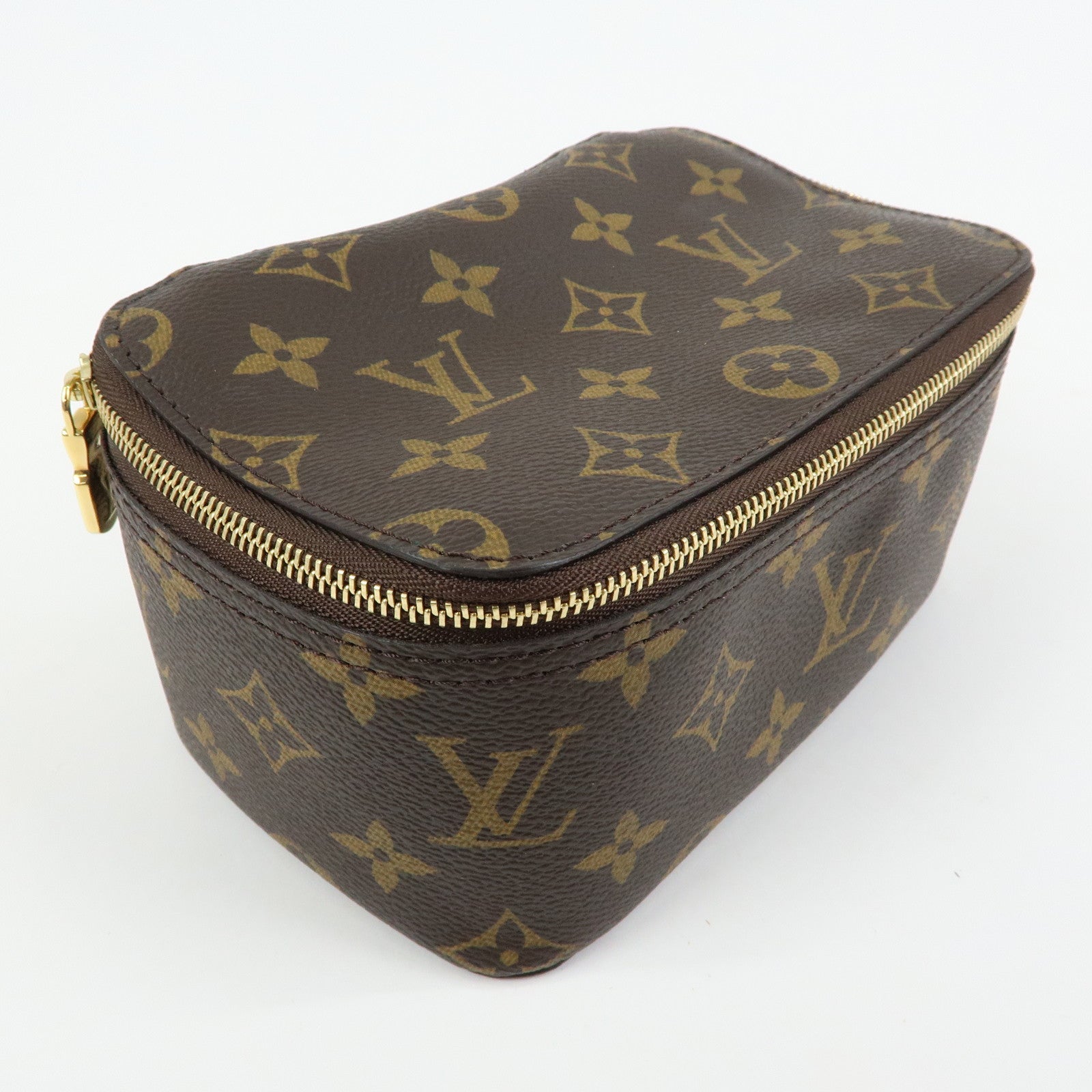 Louis Vuitton Monogram Cube de Rangement PM Pouch Brown M43688