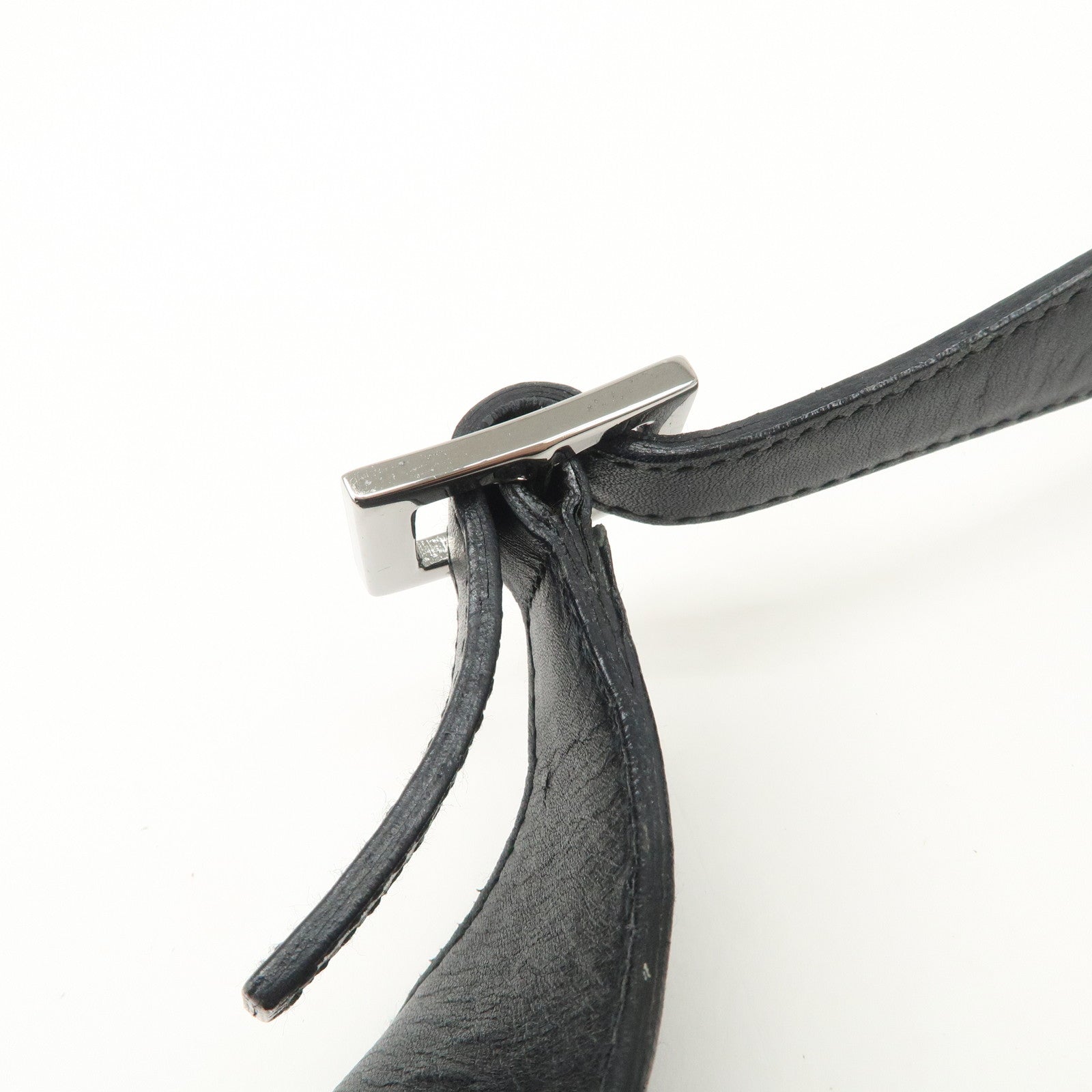 GUCCI Kandensky Denim Leather Shoulder Bag Hand Bag Black 28628