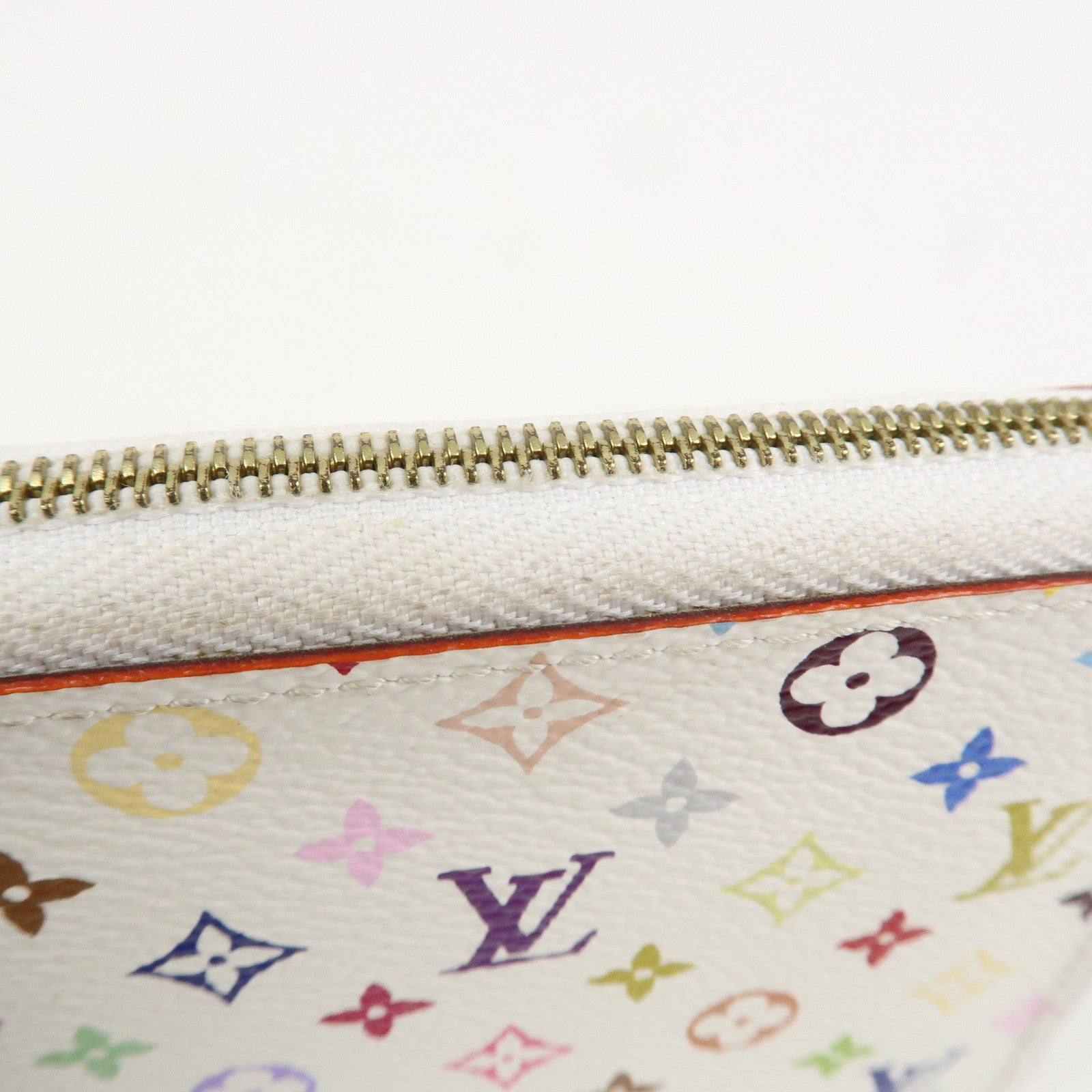 Louis Vuitton Monogram Multicolor Zippy Coin Purse Blanc M93741