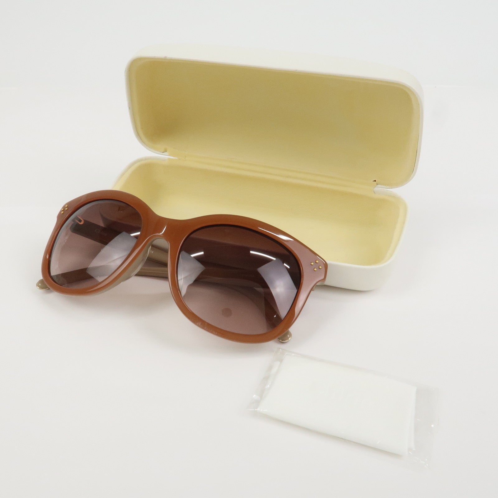 Chloe Plastic Sunglasses Brown CE669SA 749 56□20