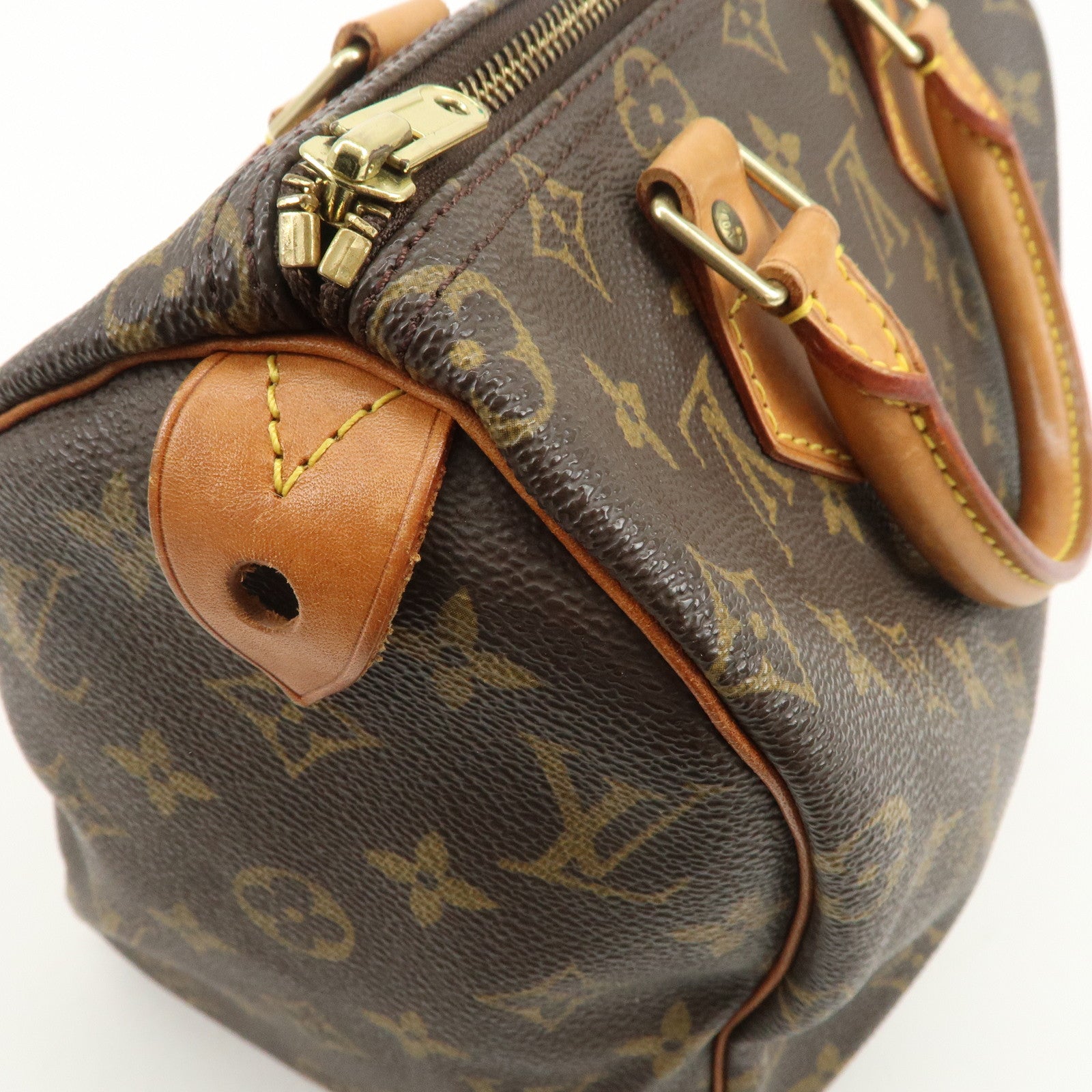 Louis Vuitton Monogram Speedy 25 Boston Bag Hand Bag Brown M41528