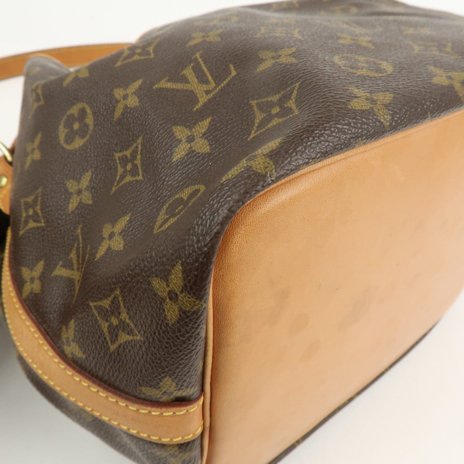 Louis Vuitton Monogram Petit Noe Shoulder Bag Brown M42226