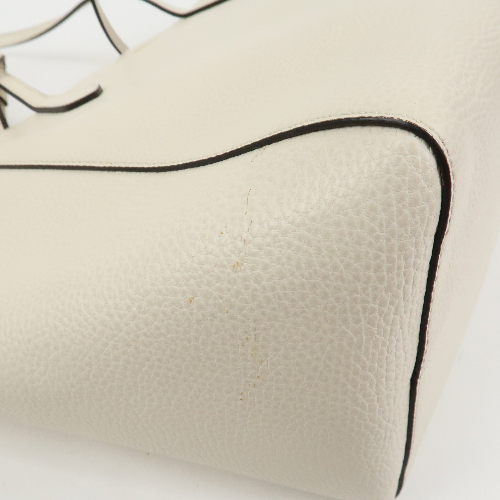 GUCCI Interlocking G Swing Large Tote Bag Shoulder Bag Ivory 354397