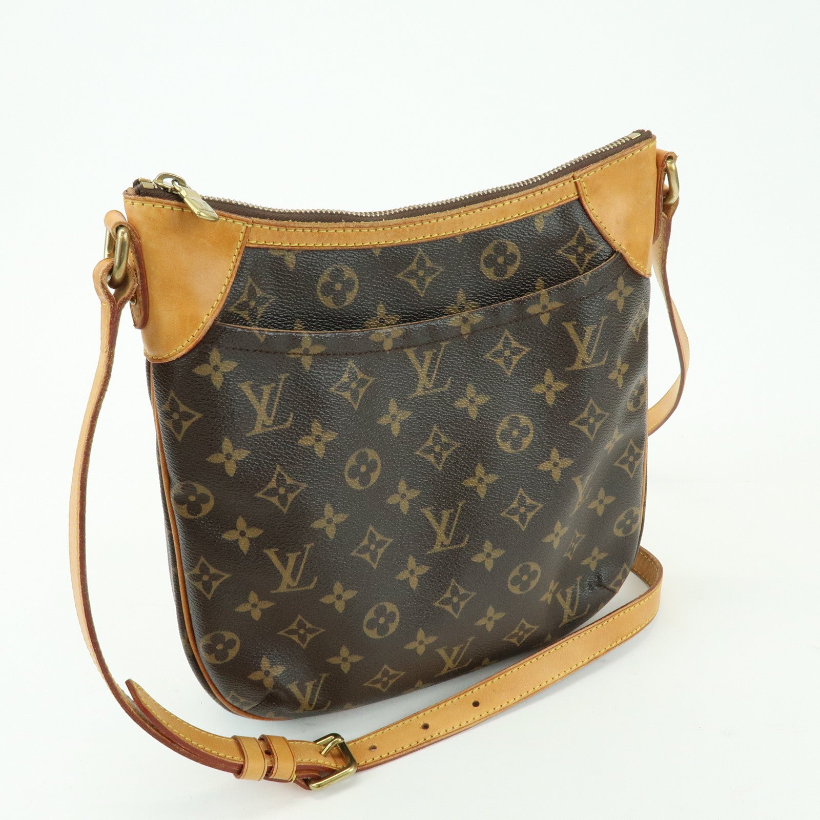 Louis Vuitton Monogram Odeon PM Canvas Shoulder Bag Brown M56390