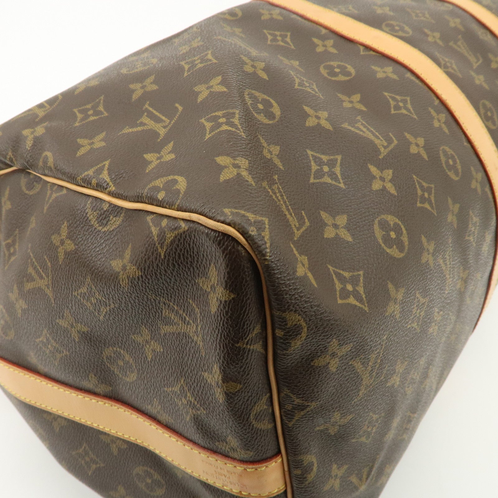 Louis Vuitton Monogram Keep All Bandouliere 55 Boston Bag M41414