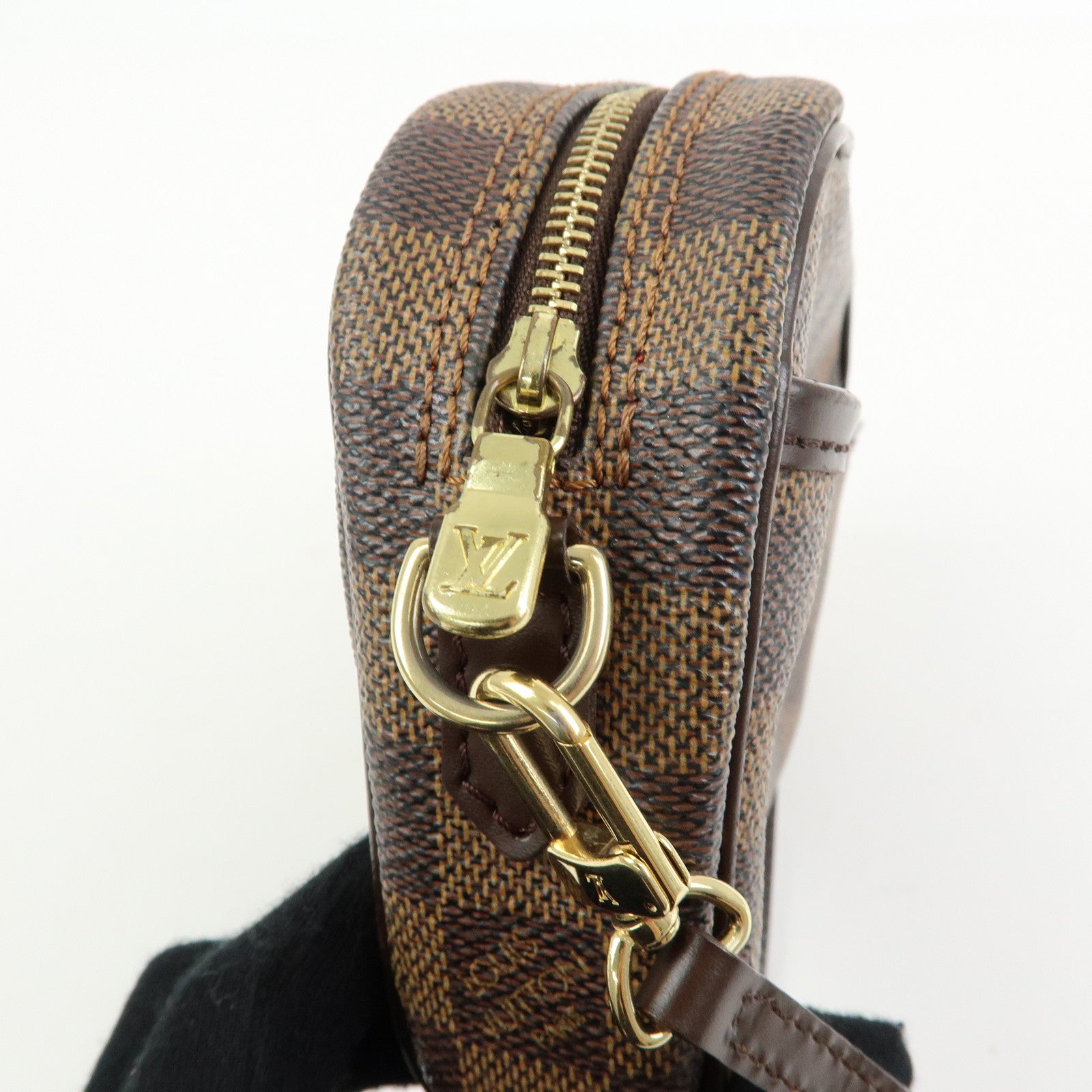 Louis Vuitton Damier Pochette Ipanema Shoulder Bag Ebene N51296