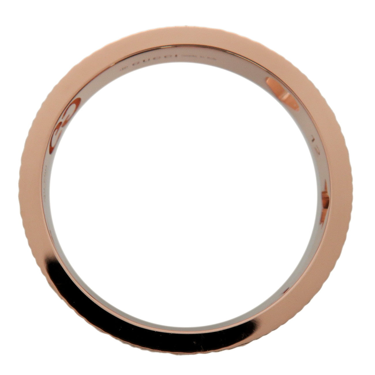 GUCCI Icon Amore Ring K18PG 750PG Rose Gold #52 US6 EU52 HK13