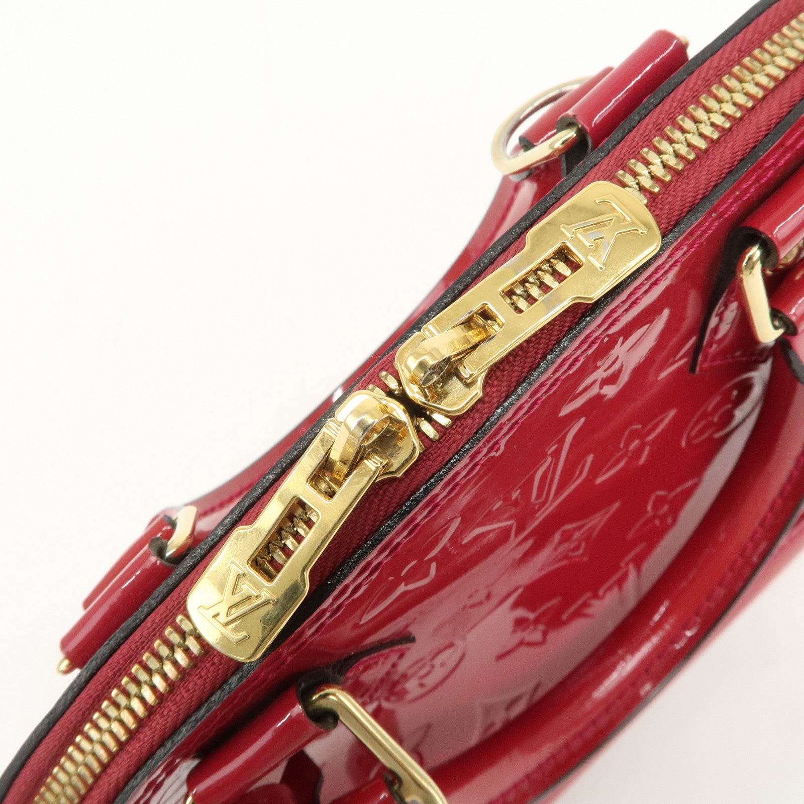 Louis Vuitton Monogram Vernis Alma BB 2Way Bag Rose Indien M91771